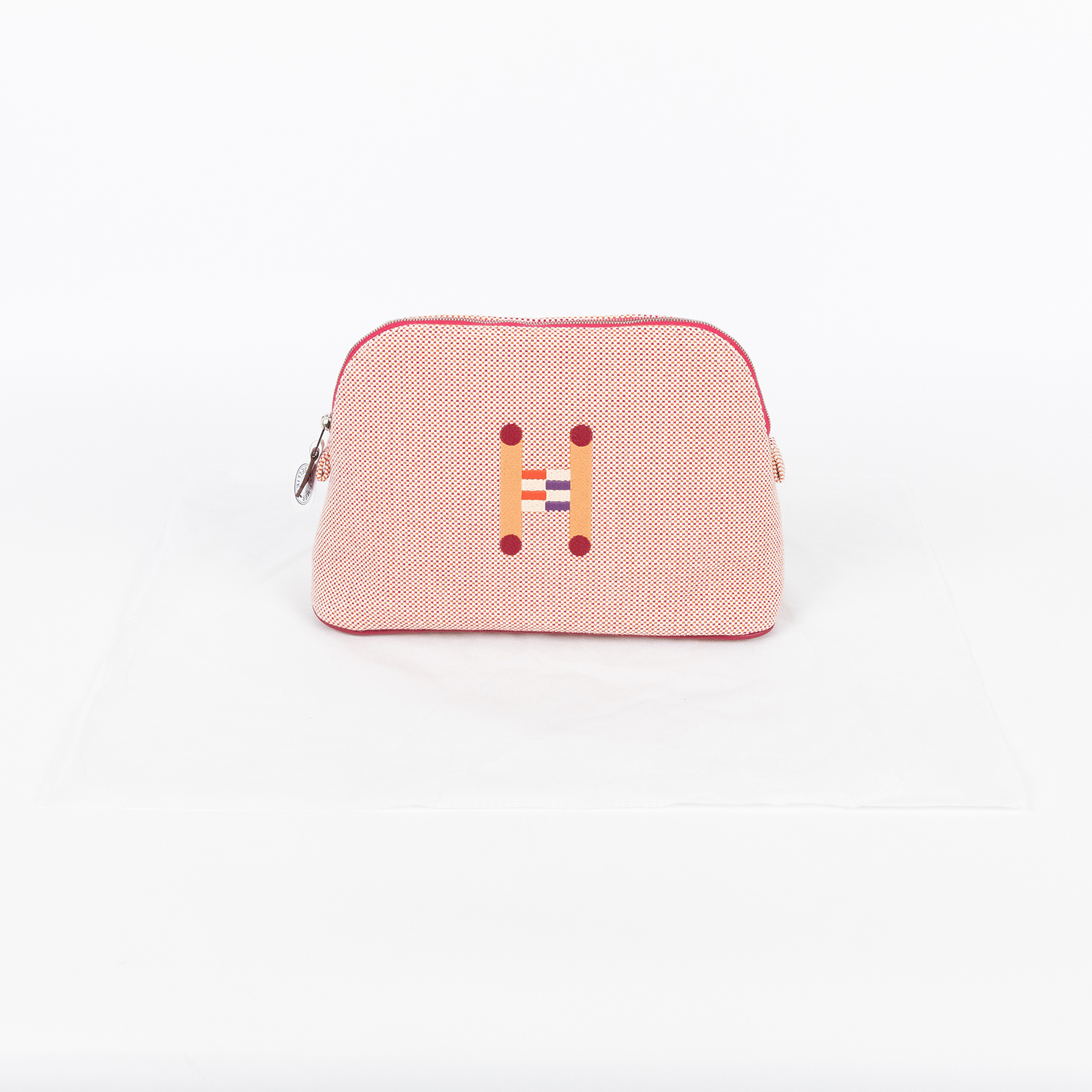 愛馬仕 Hermes Bolide 收納包 中型 橘色 覆盆子紅 H103751Mv03  紅BOLIDE CASE帆布化妝包 中 無附屬品