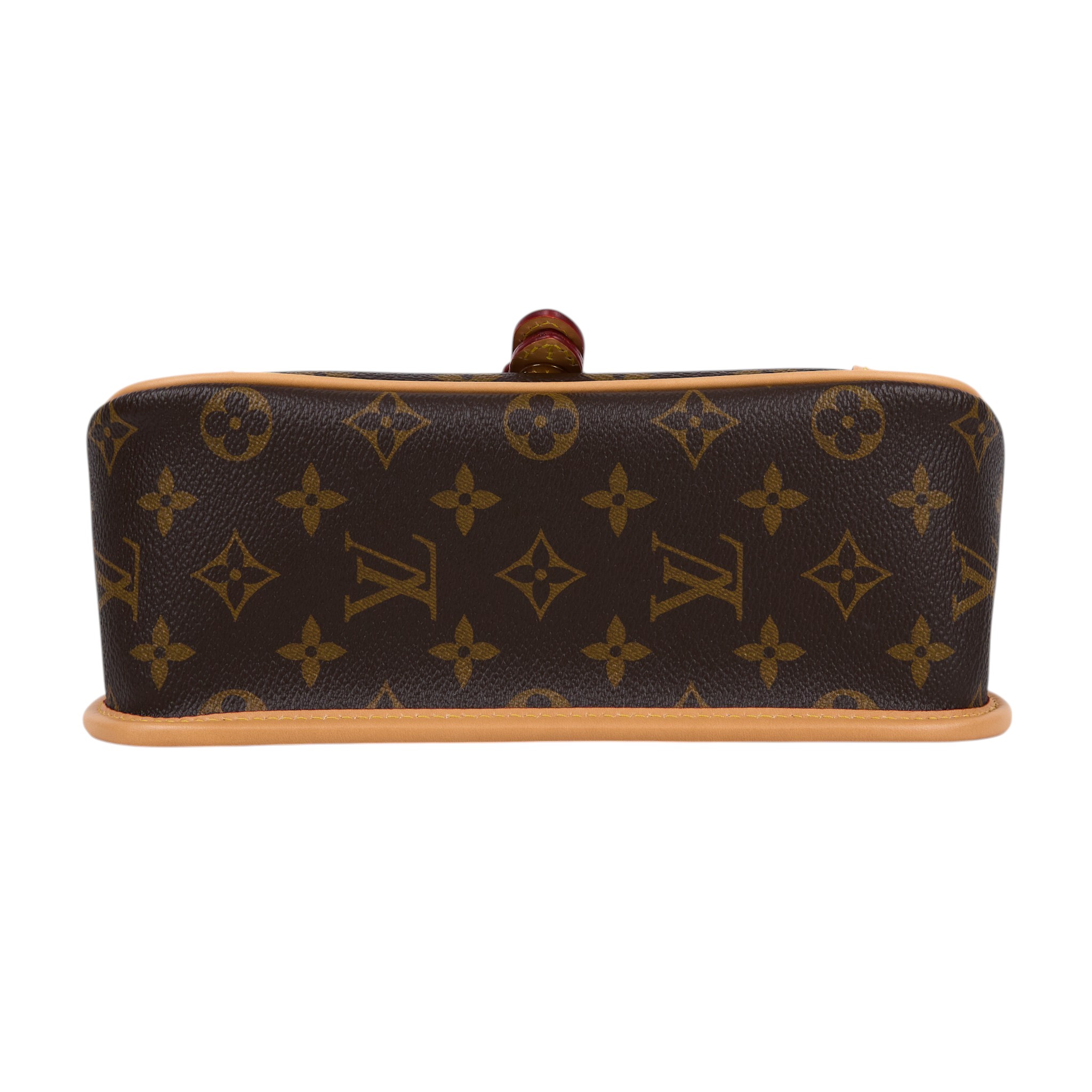 路易威登 LOUIS VUITTON Diane 腋下包法棍 單肩背包 經典帆布 M45985 晶片款 原花DIANE 原廠盒子/防塵袋/購買證明/背帶2