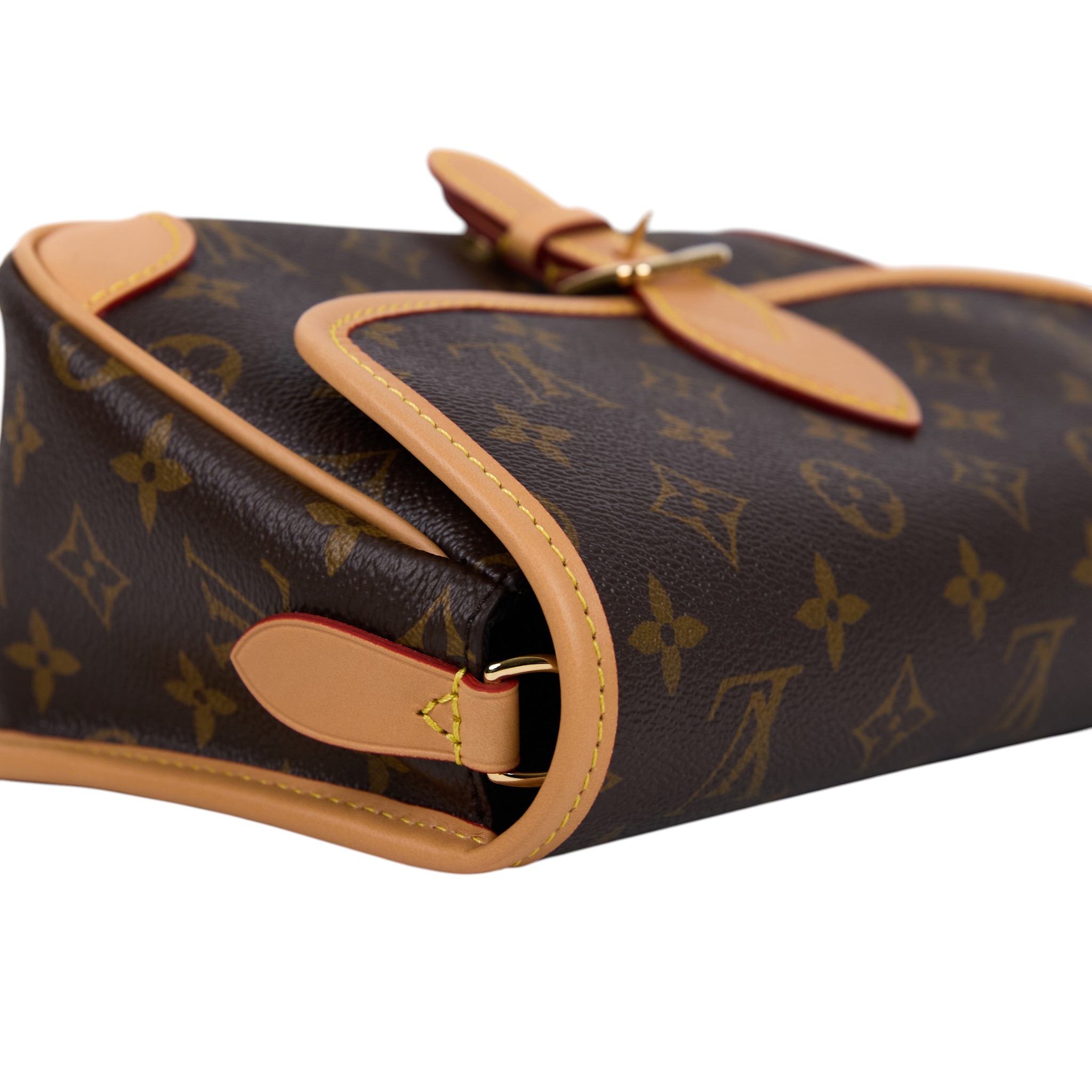 路易威登 LOUIS VUITTON Diane 腋下包法棍 單肩背包 經典帆布 M45985 晶片款 原花DIANE 原廠盒子/防塵袋/購買證明/背帶2