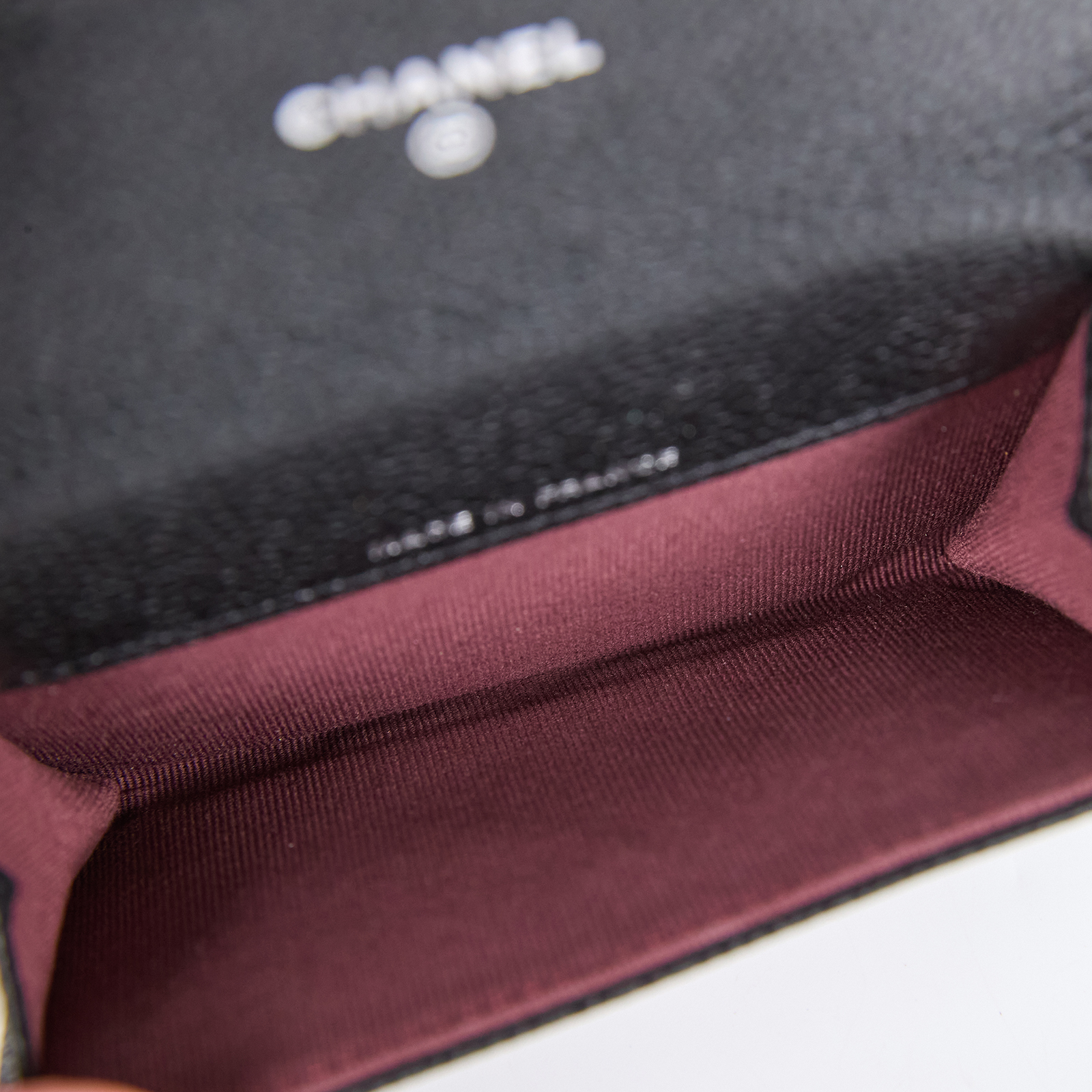 香奈兒 CHANEL CC LOGO 口蓋 卡片夾 錢包 AP0214 晶片款 黑銀荔枝卡包 原廠盒子/防塵袋