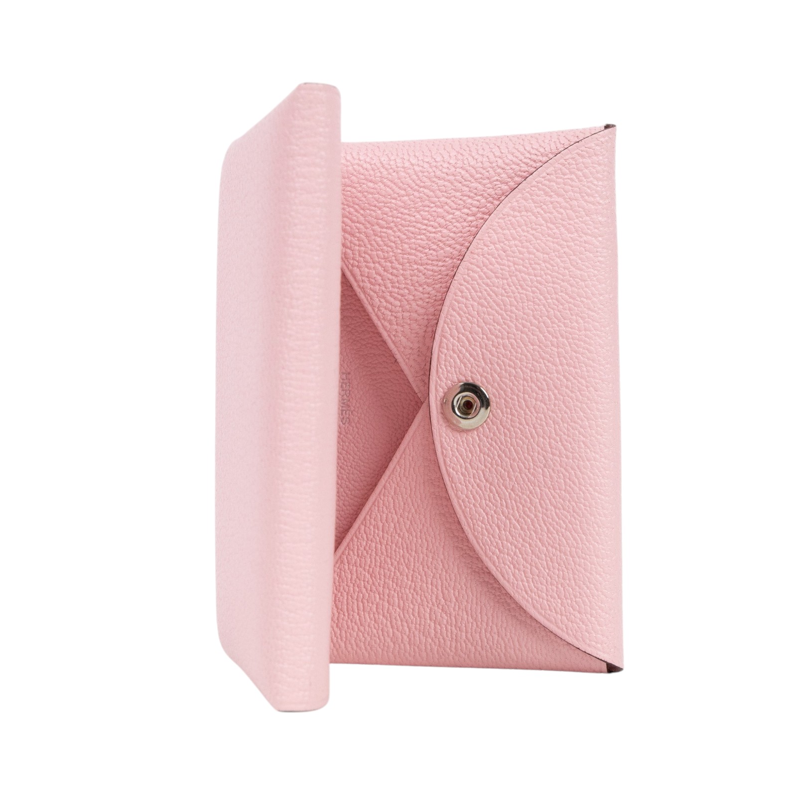 愛馬仕 Hermes Calvi Duo 卡包 CALD W UY 011TM W刻櫻花粉CALVI DUO 原廠盒子