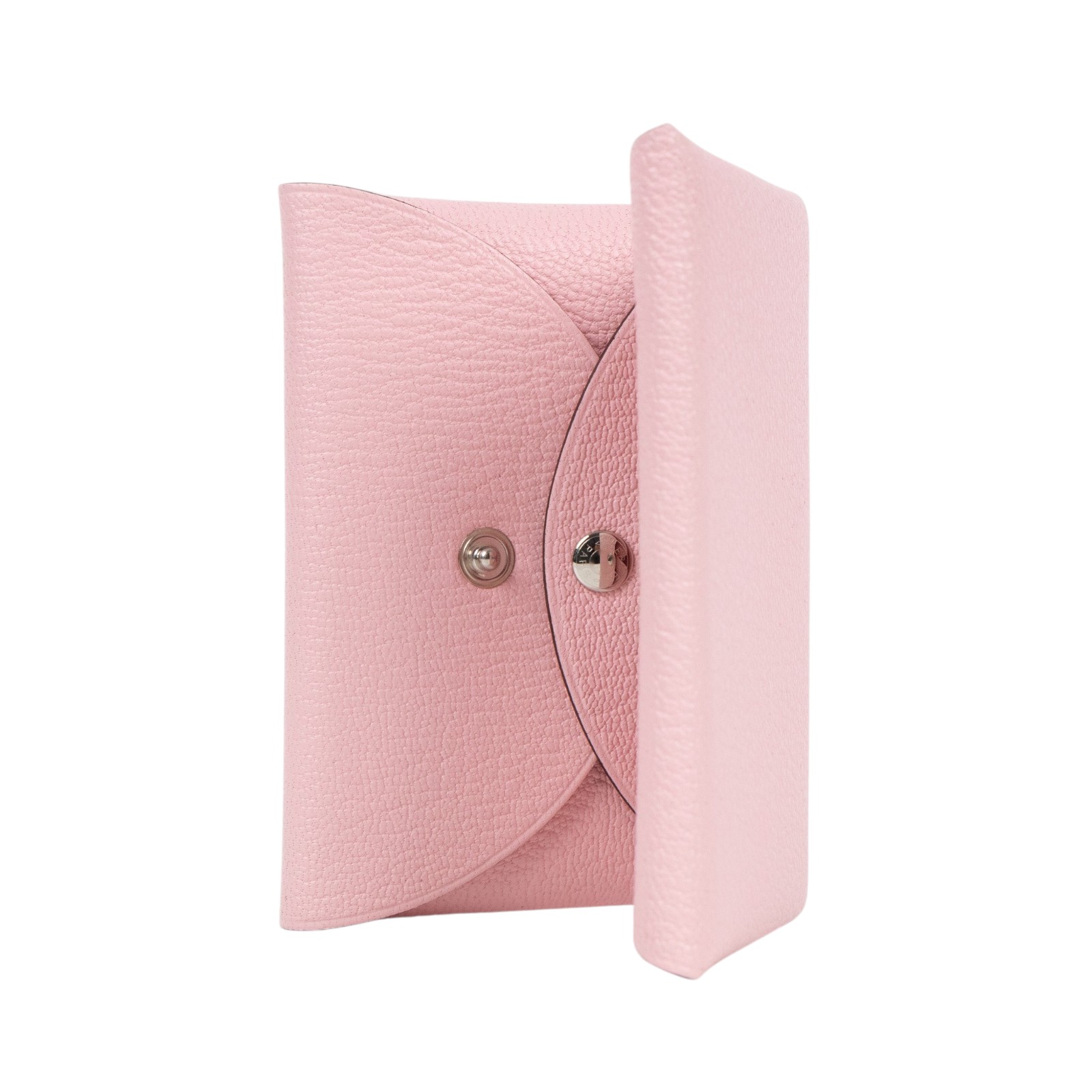 愛馬仕 Hermes Calvi Duo 卡包 CALD W UY 011TM W刻櫻花粉CALVI DUO 原廠盒子