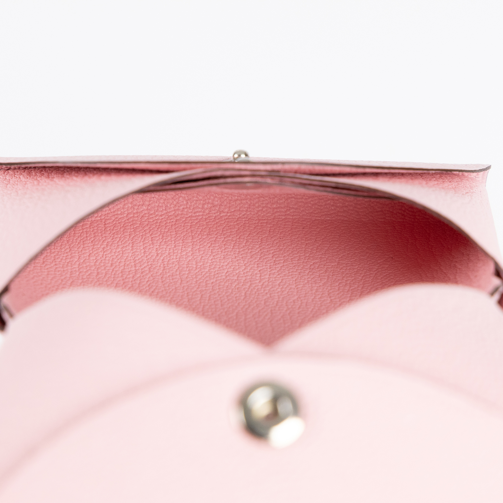 愛馬仕 Hermes Calvi Duo 卡包 CALD W UY 011TM W刻櫻花粉CALVI DUO 原廠盒子