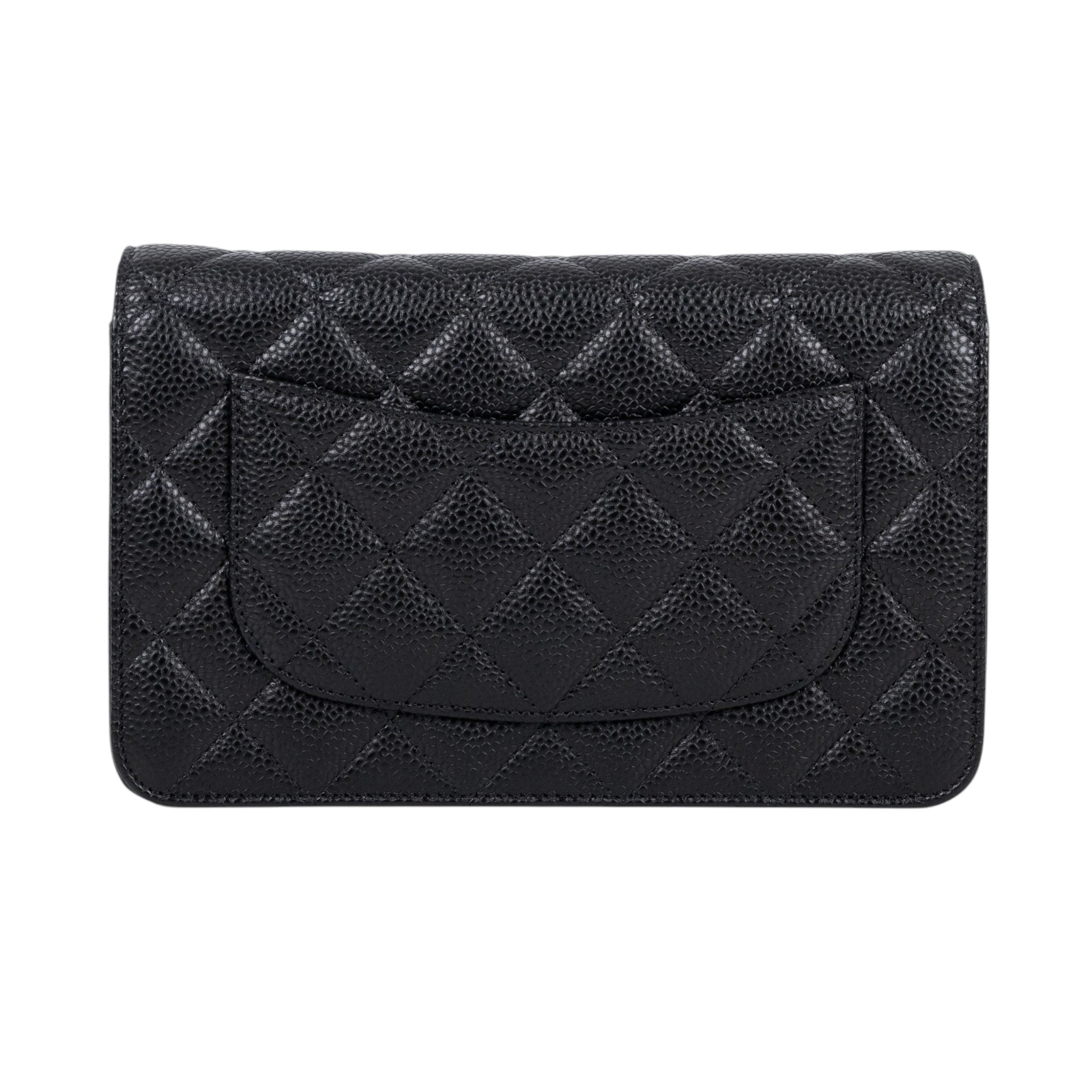 香奈兒 CHANEL 經典鏈子皮夾 菱格紋 CC LOGO AP0250 晶片款 黑荔枝書包扣WOC 原廠盒子/防塵袋/購買證明