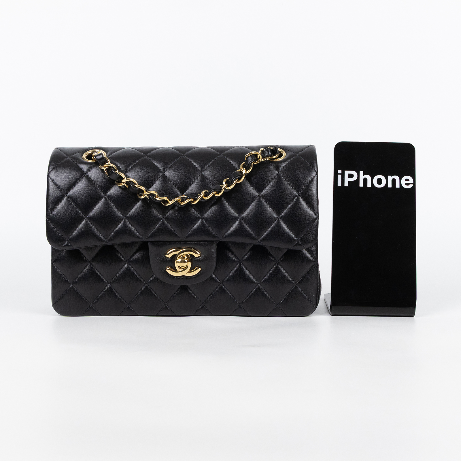 香奈兒 CHANEL CF 經典 小型 口蓋包 A01113 Y01295 晶片款 黑羊COCO23 原廠盒子/防塵袋/購買證明/證書