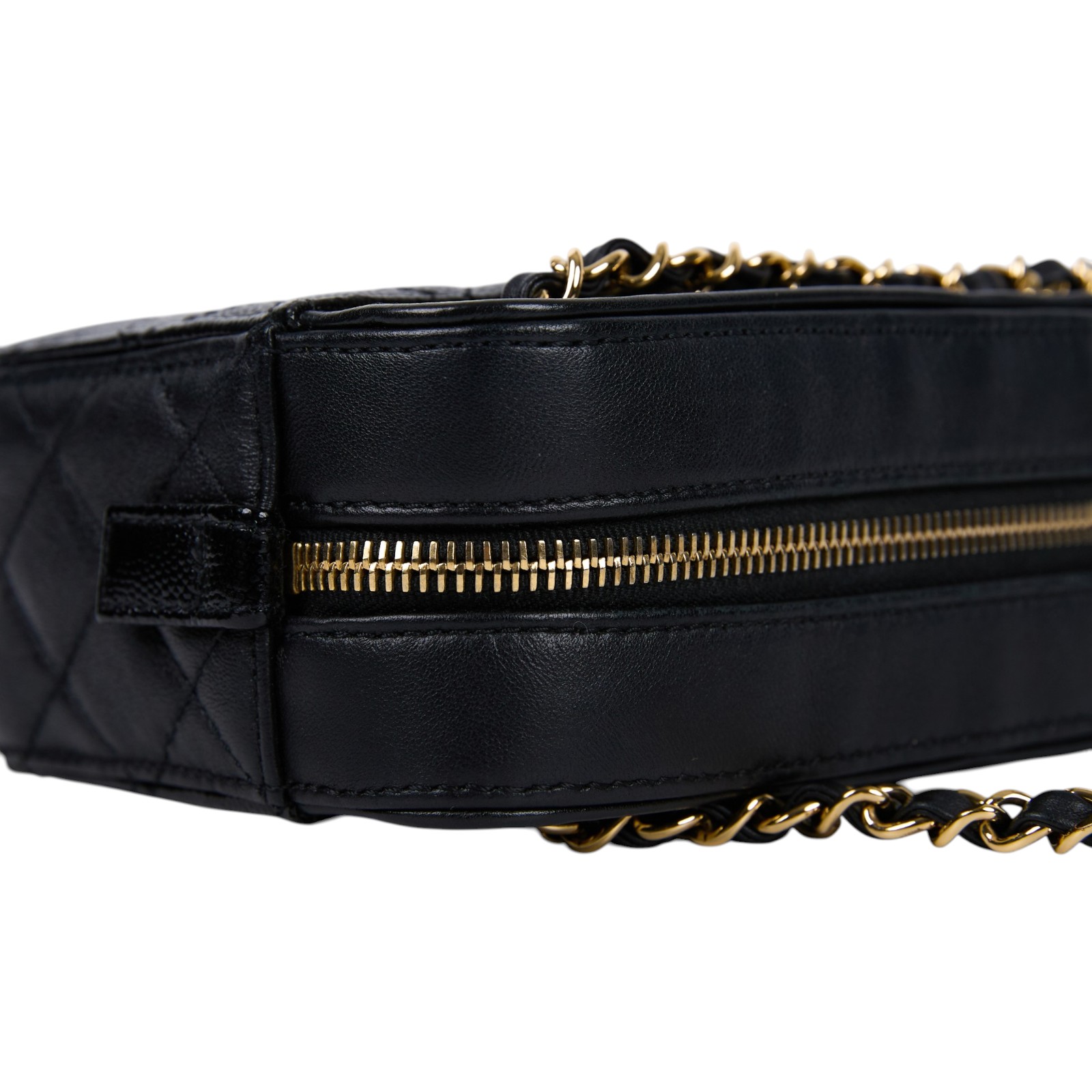 香奈兒 CHANEL 肩背包 斜背包 相機包 AS0950 B01268 28開黑荔枝金扣鏈條肩背包 原廠盒子/防塵袋/保證卡/影印購買證明