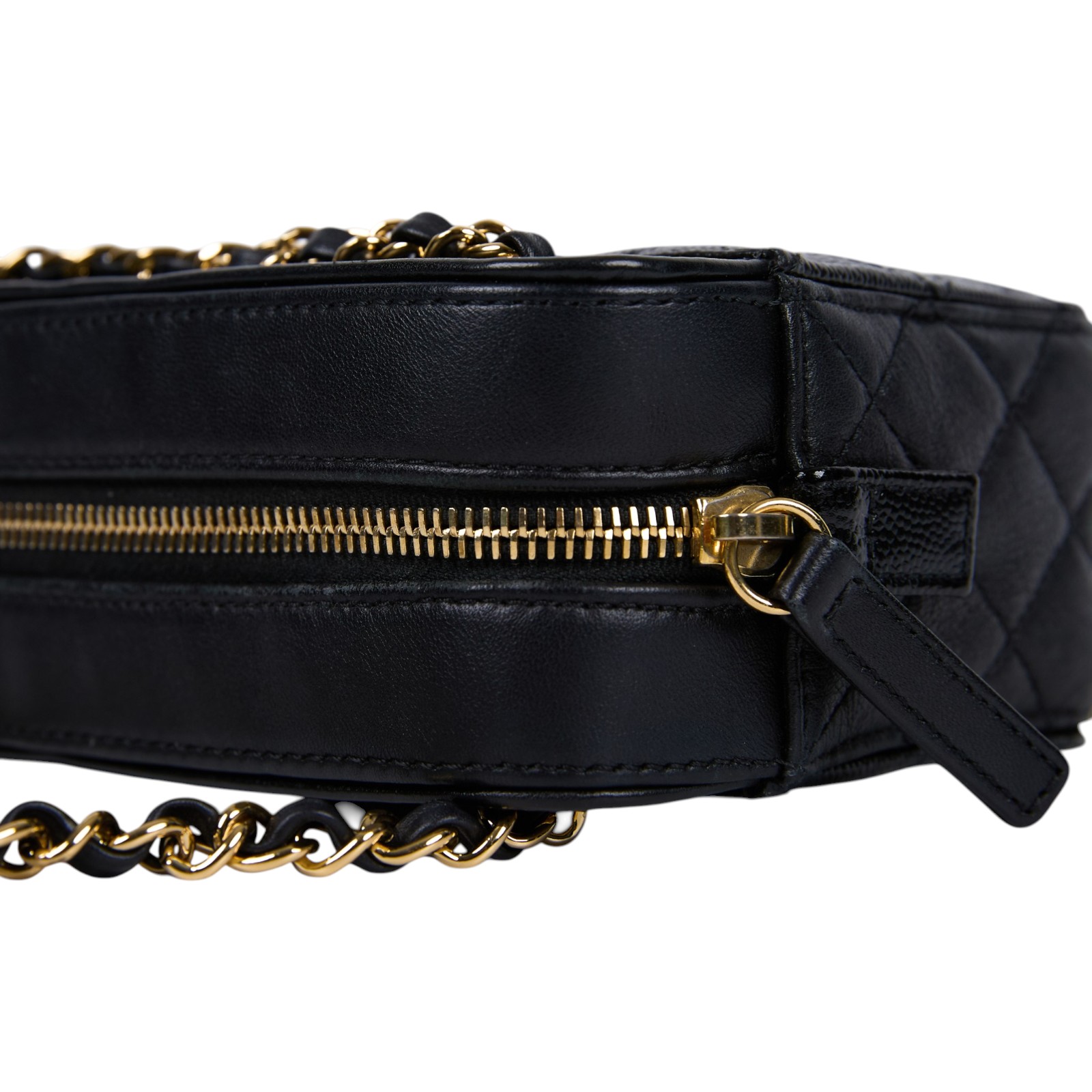 香奈兒 CHANEL 肩背包 斜背包 相機包 AS0950 B01268 28開黑荔枝金扣鏈條肩背包 原廠盒子/防塵袋/保證卡/影印購買證明