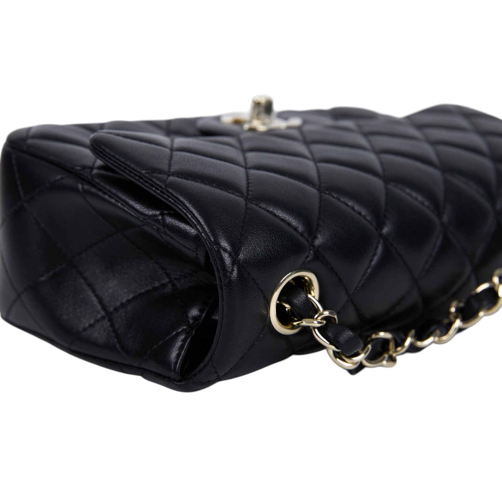 香奈兒 CHANEL CF 迷你 口蓋包 A69900 Y04059 晶片款 黑銀羊COCO20 防塵袋/原廠盒子/購買證明