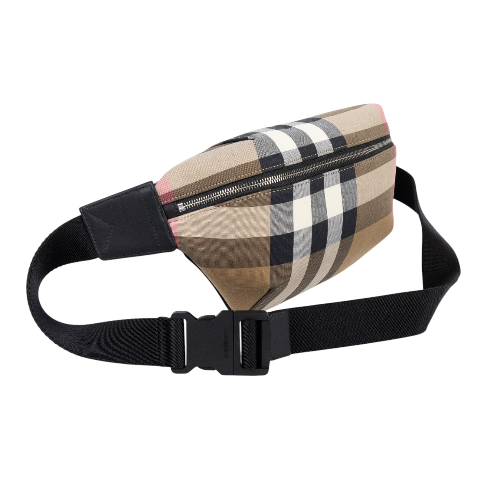 博柏利 BURBERRY 腰包 胸包 斜跨包 80845551 格紋腰包 防塵袋