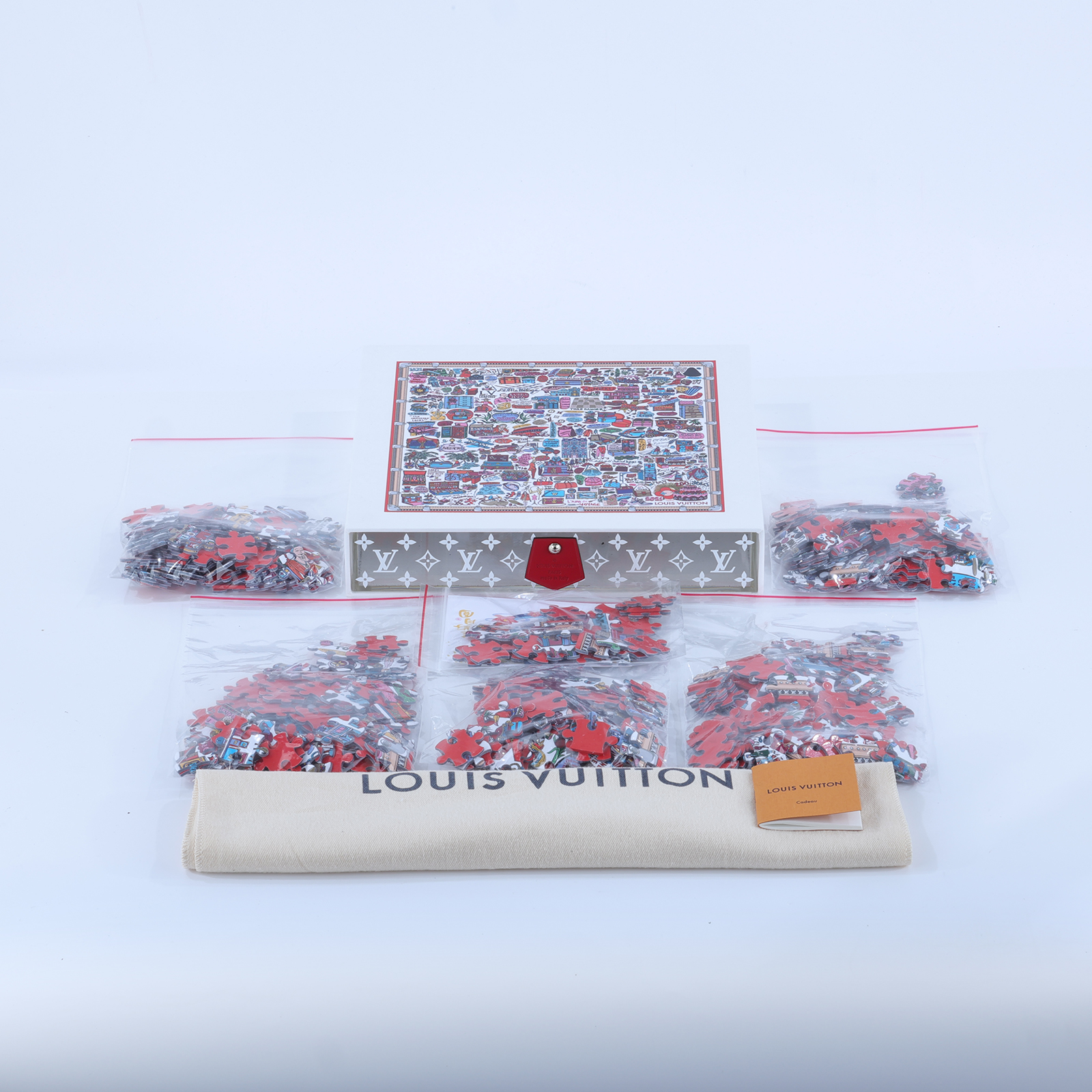 路易威登 LOUIS VUITTON Jigsaw Puzzle Scott 拼圖 GI0638 200週年紀念拼圖(共529片) 防塵袋