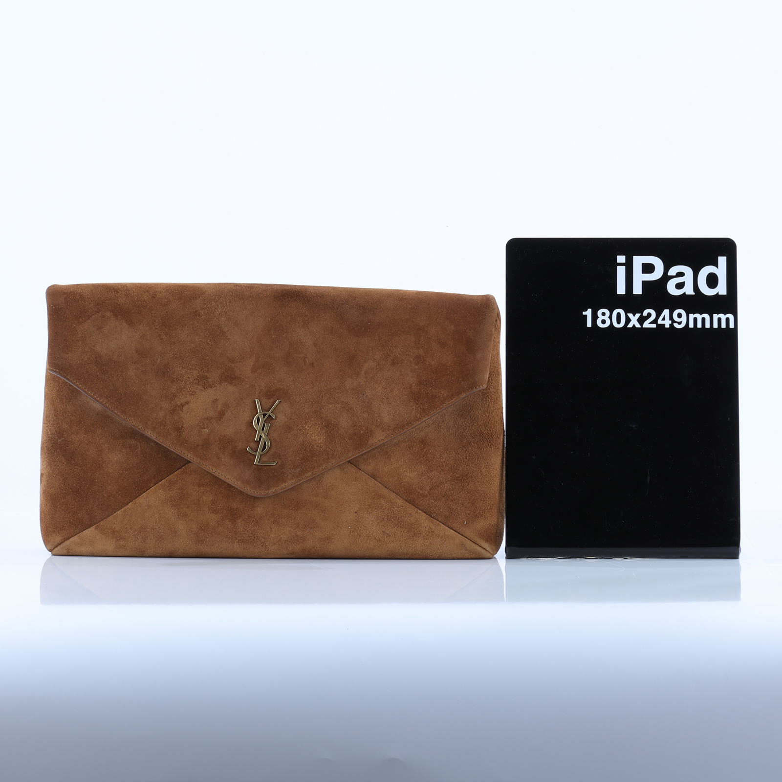 聖羅蘭 YSL SAINT LAURENT Cassandre 大型鍊條 麂皮小袋 8558021U80W  無附屬品