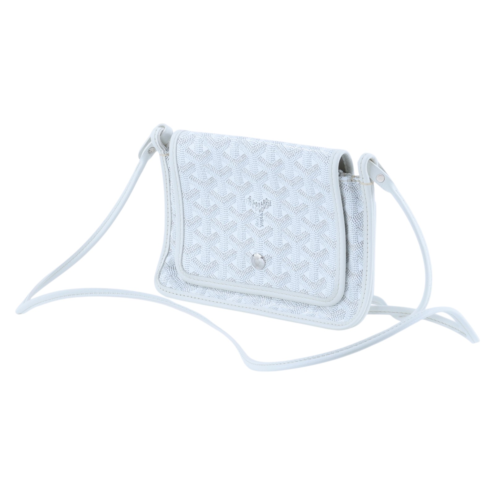 高雅德 GOYARD Plumet Pocket Wallet 肩背 隨身錢包 PLUMETPMLTY 白PLUMET 防塵袋