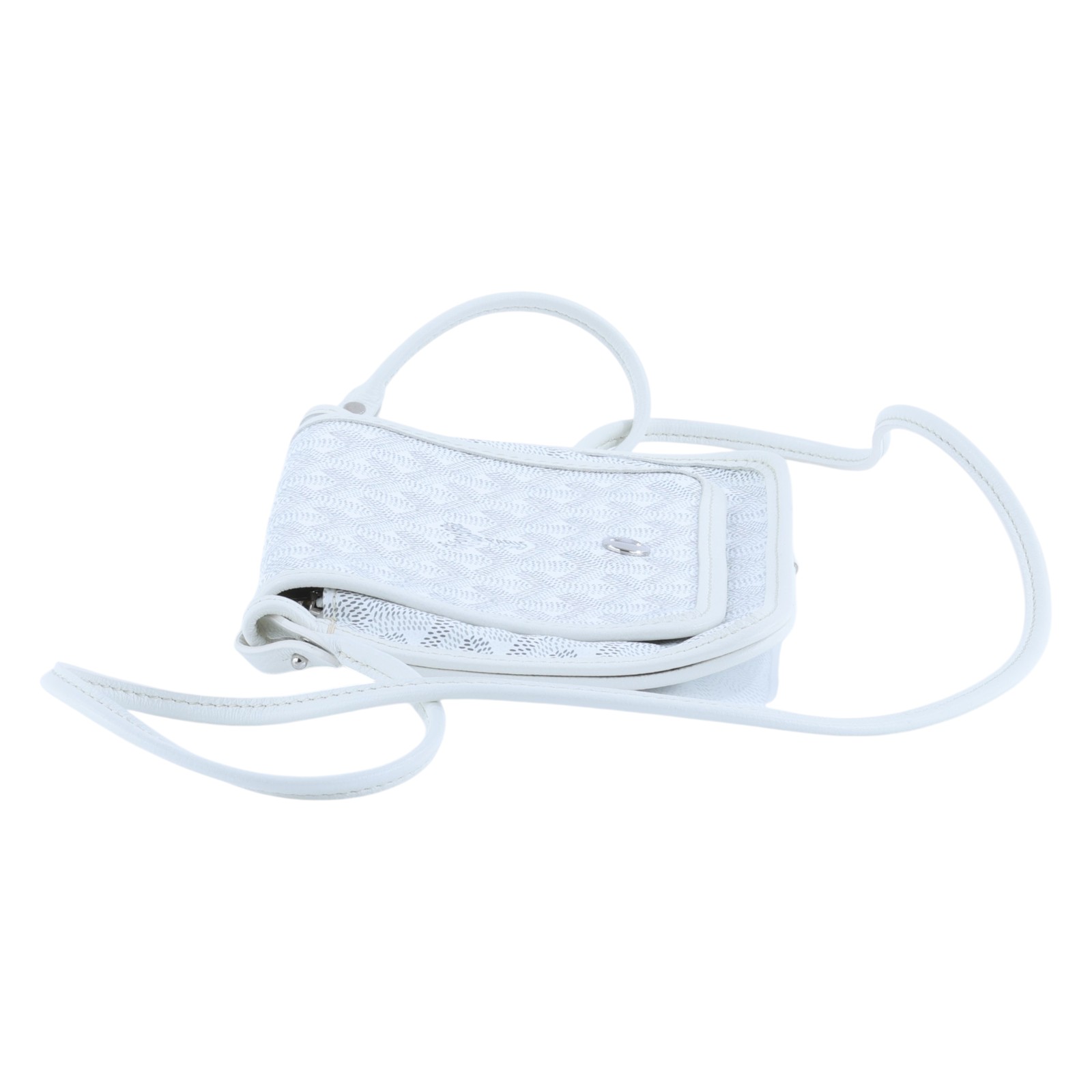 高雅德 GOYARD Plumet Pocket Wallet 肩背 隨身錢包 PLUMETPMLTY 白PLUMET 防塵袋