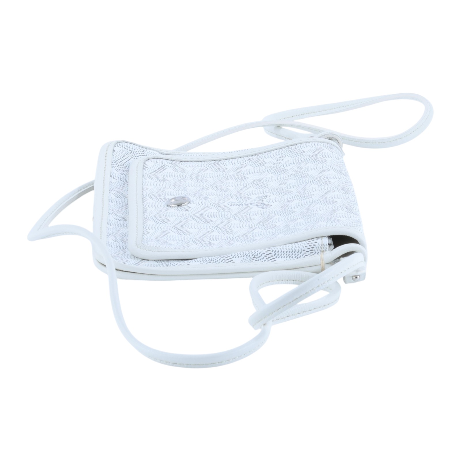 高雅德 GOYARD Plumet Pocket Wallet 肩背 隨身錢包 PLUMETPMLTY 白PLUMET 防塵袋