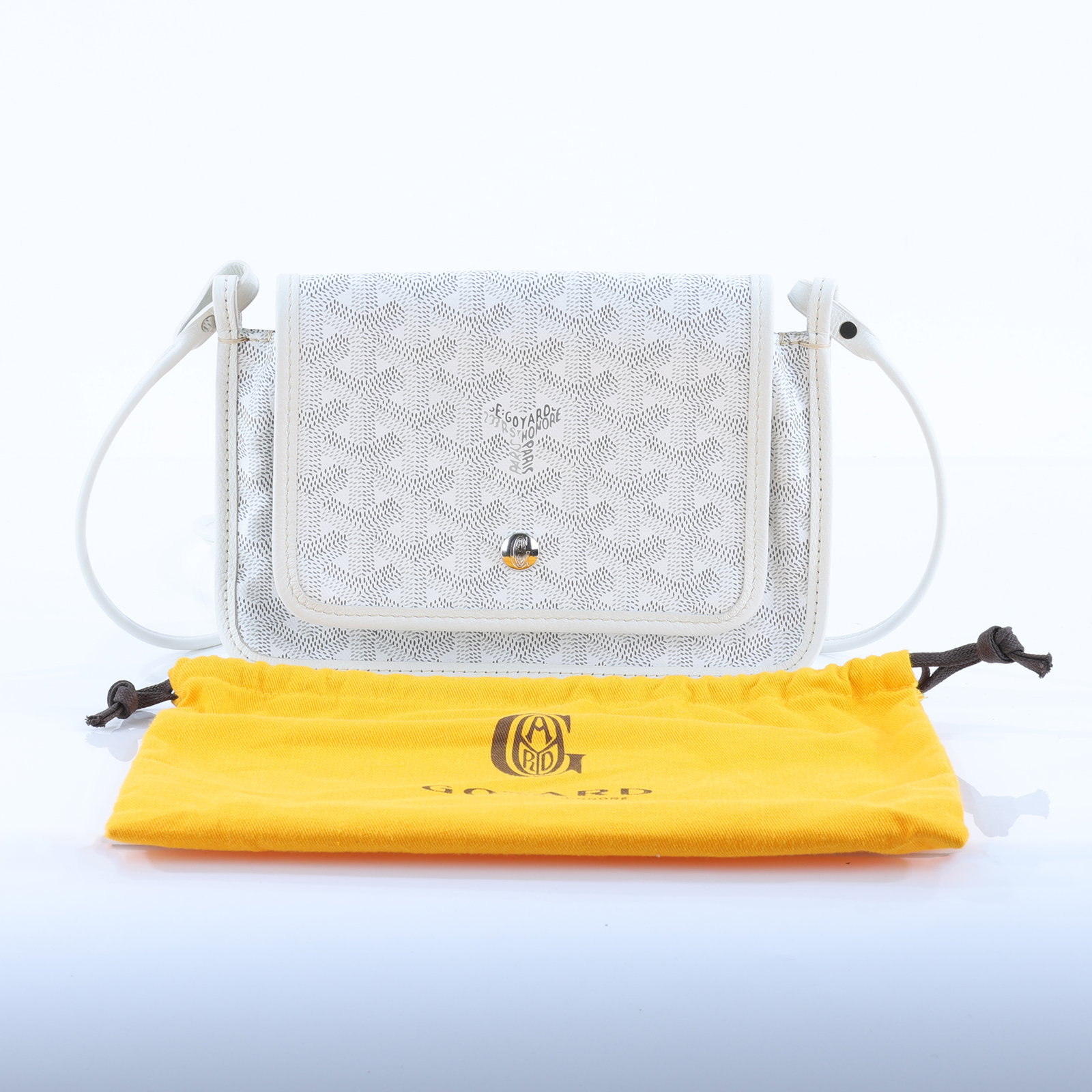 高雅德 GOYARD Plumet Pocket Wallet 肩背 隨身錢包 PLUMETPMLTY 白PLUMET 防塵袋