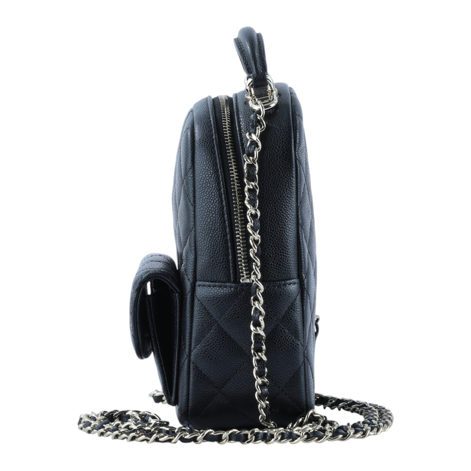 香奈兒 CHANEL 經典 迷你 後背包 AP3753 B10583 晶片款 黑淡金荔枝迷你後背包 原廠盒子/防塵袋/購買證明影本