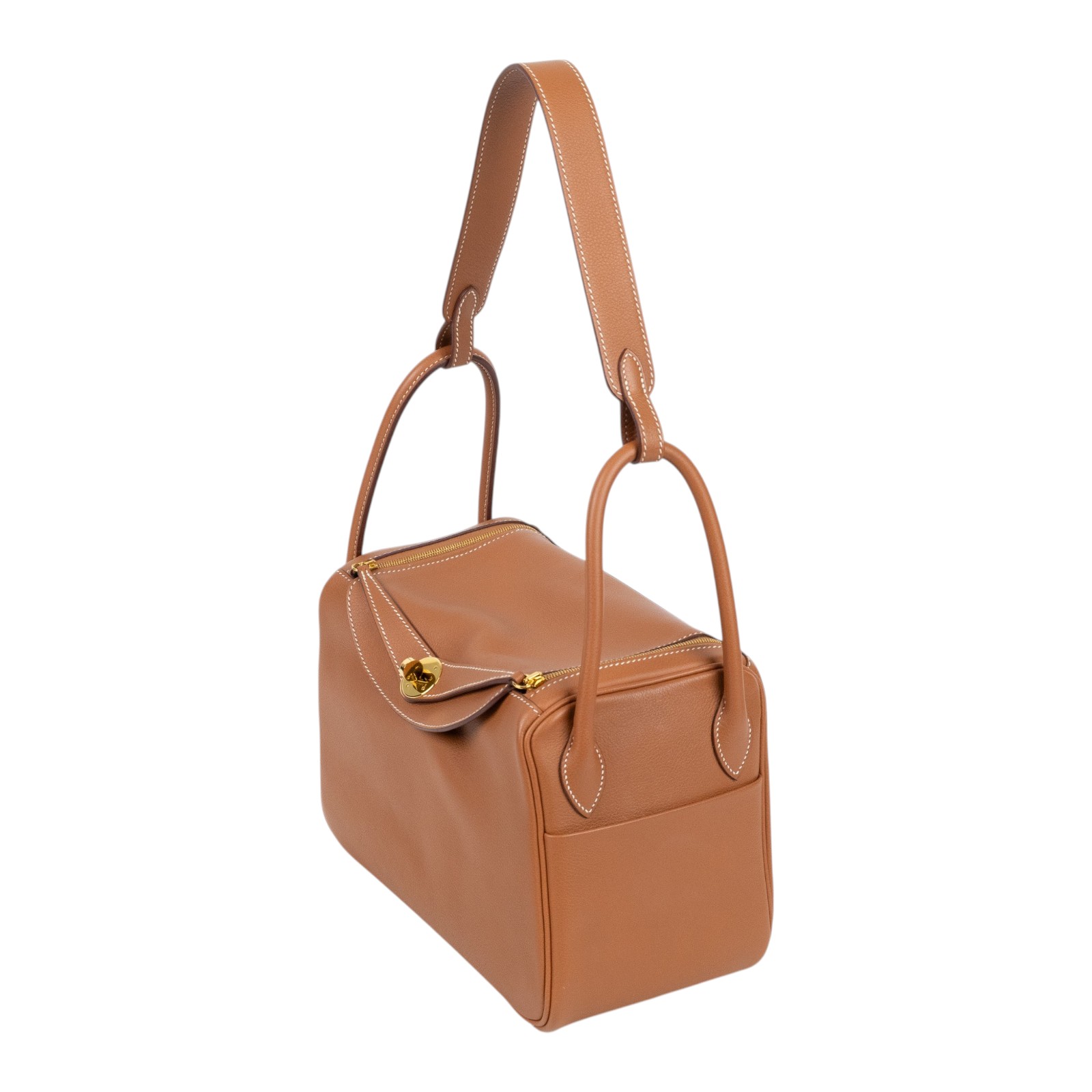 愛馬仕 Hermes Lindy 琳迪包 26 金色五金 金棕色 H073430CC37 /ZPY397 BC  原廠盒子/防塵袋/購買證明/雨衣