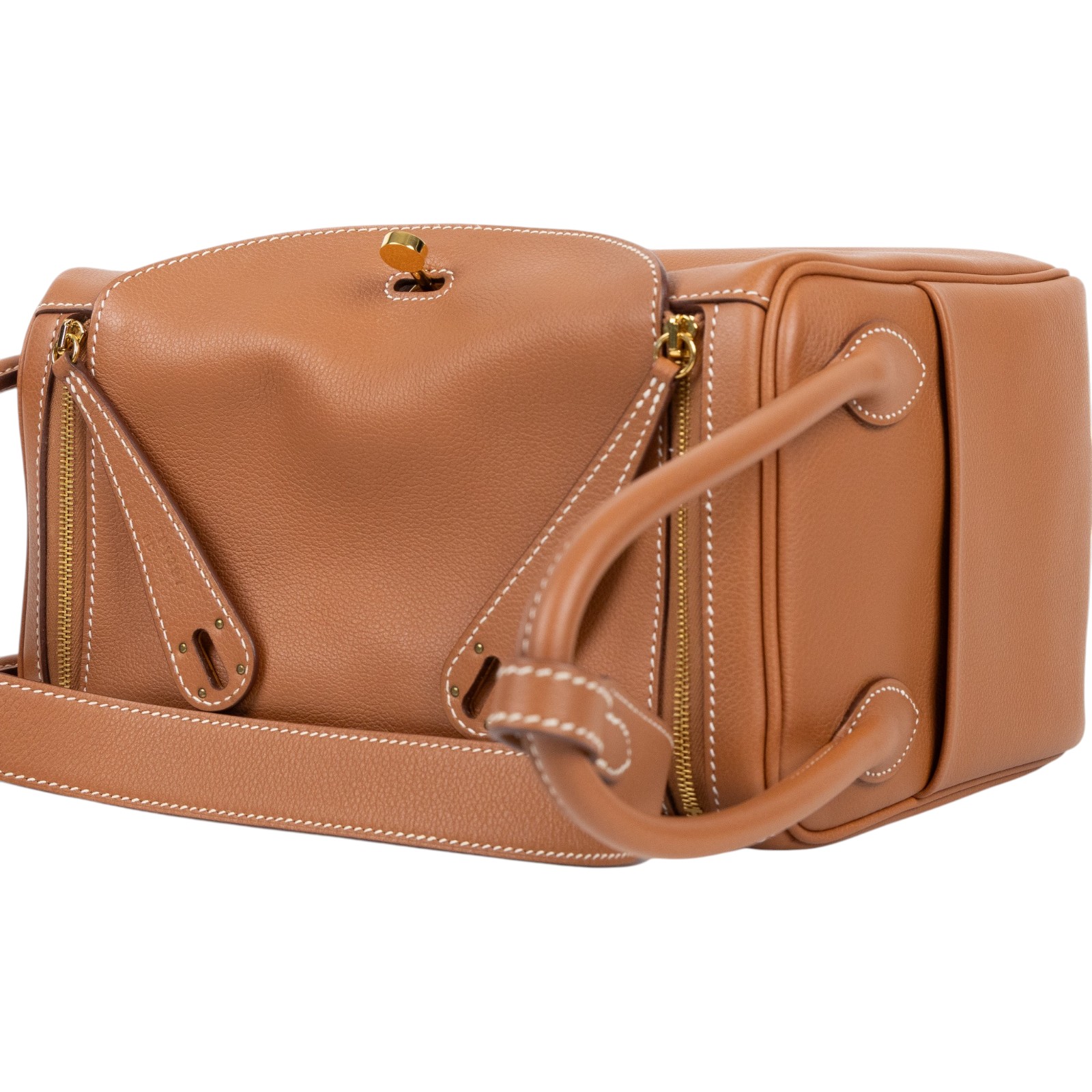 愛馬仕 Hermes Lindy 琳迪包 26 金色五金 金棕色 H073430CC37 /ZPY397 BC  原廠盒子/防塵袋/購買證明/雨衣