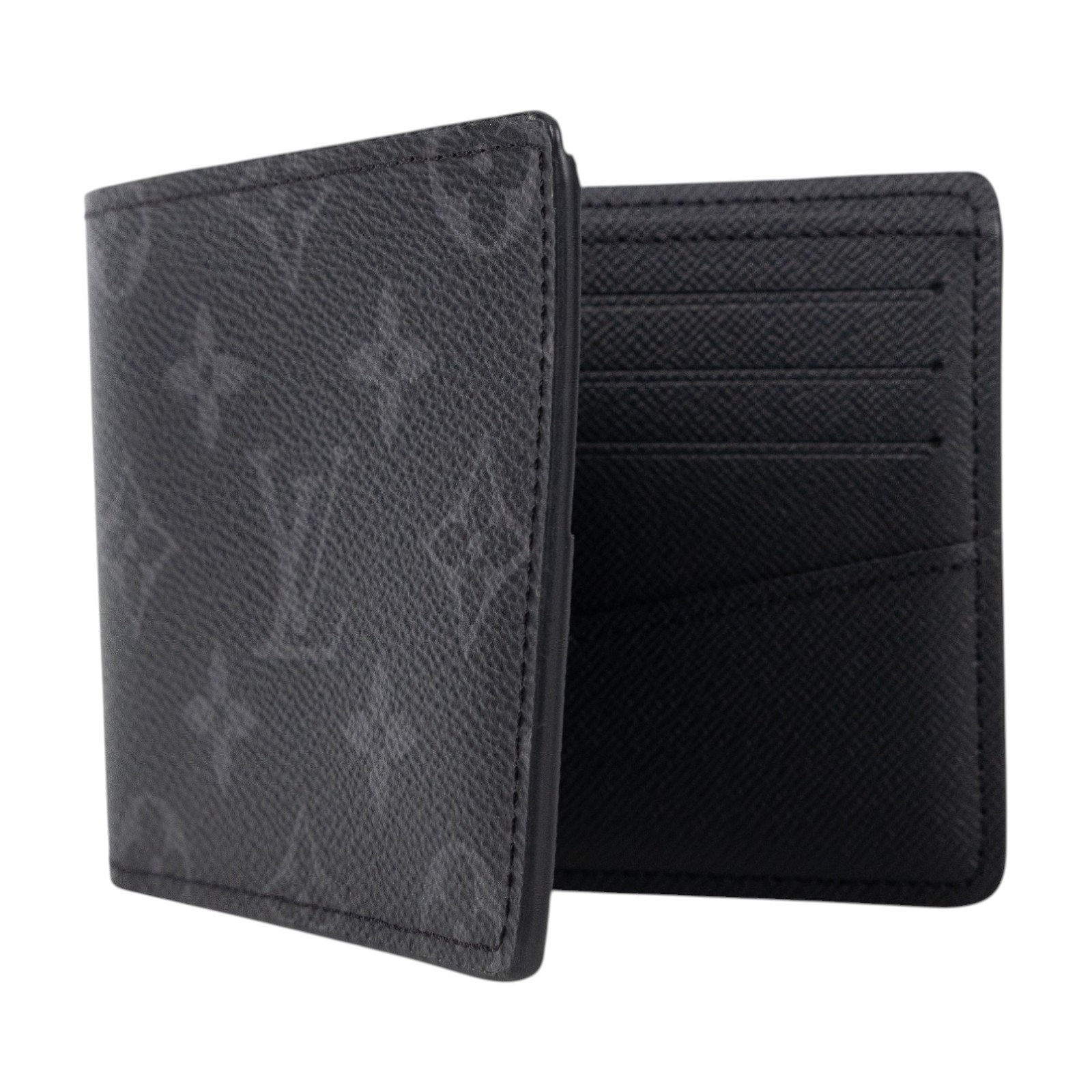 路易威登 LOUIS VUITTON Slender 錢包 Eclipse帆布 錢包 短夾 M62294 黑原花SLENDER短夾 原廠盒子/防塵袋