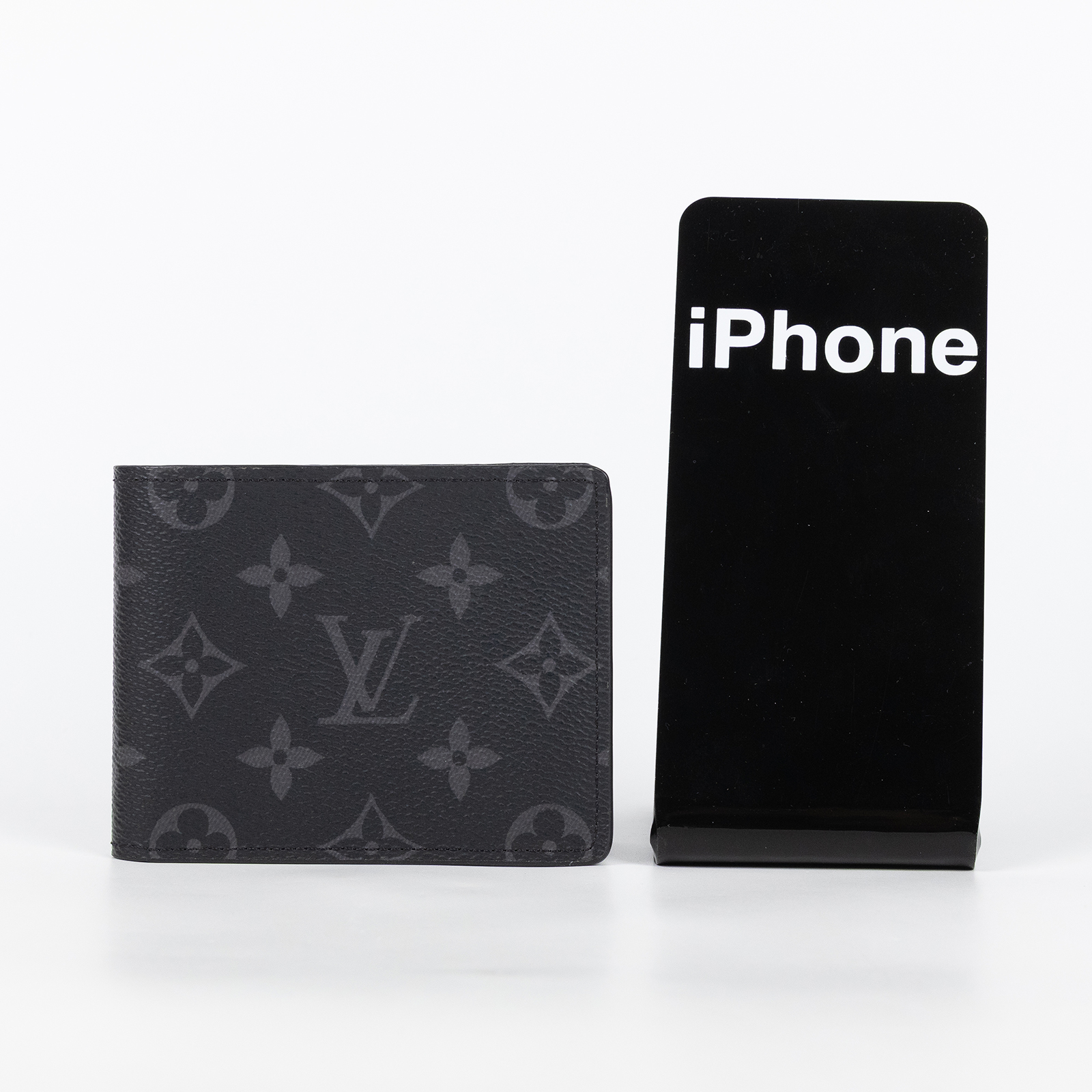 路易威登 LOUIS VUITTON Slender 錢包 Eclipse帆布 錢包 短夾 M62294 黑原花SLENDER短夾 原廠盒子/防塵袋