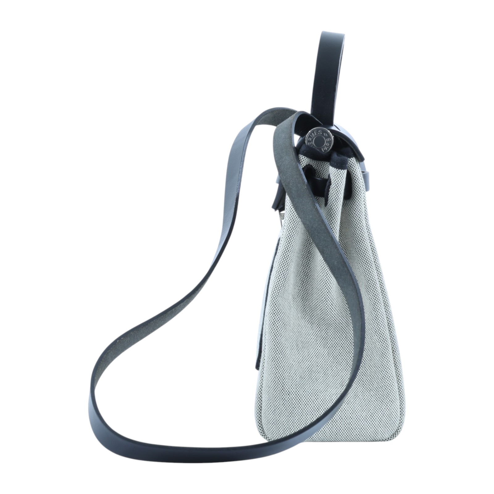 愛馬仕 Hermes Herbag Zip 31 銀色五金 深藍 黑色 H079201CKAB   原廠盒子/防塵袋/鎖組/內袋