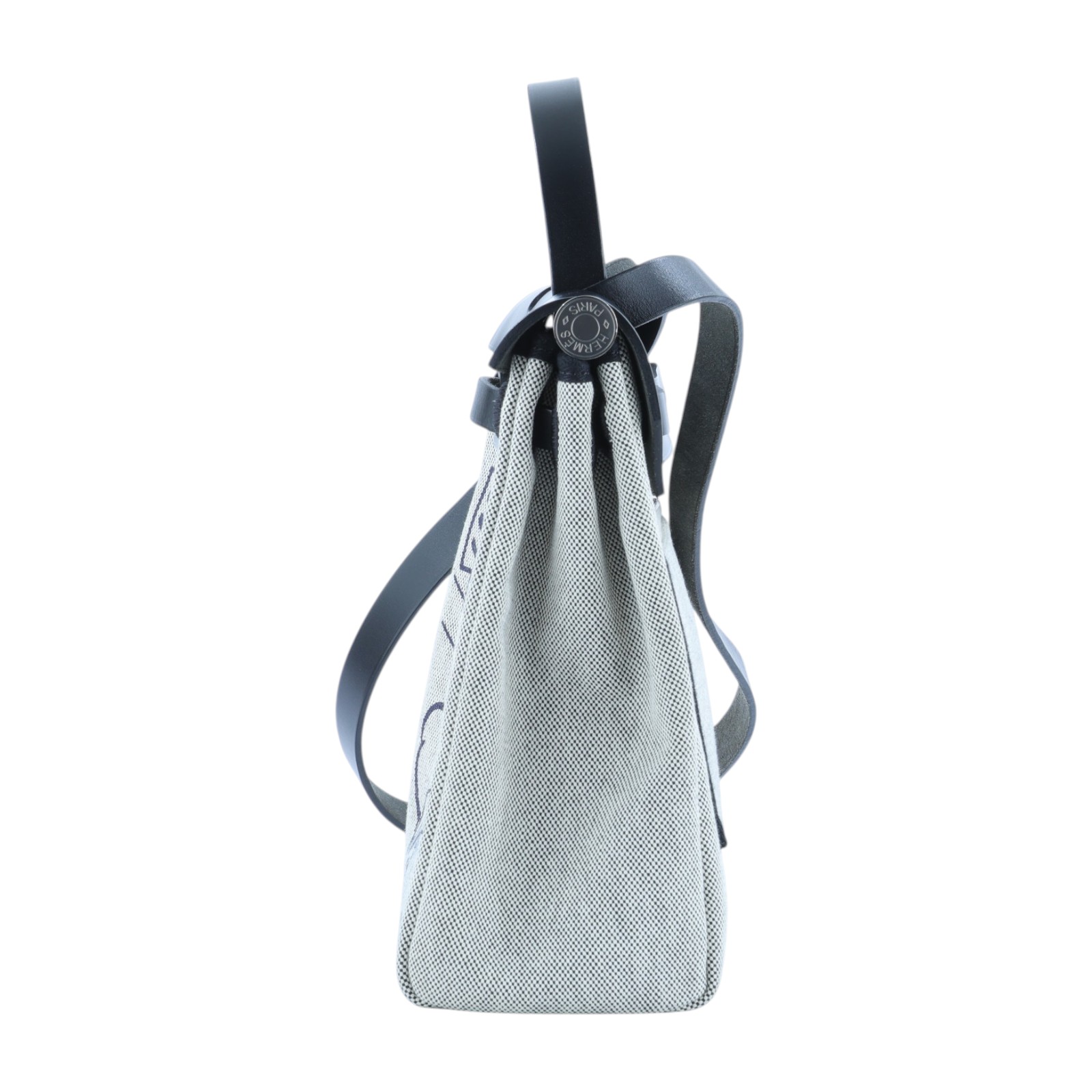 愛馬仕 Hermes Herbag Zip 31 銀色五金 深藍 黑色 H079201CKAB   原廠盒子/防塵袋/鎖組/內袋