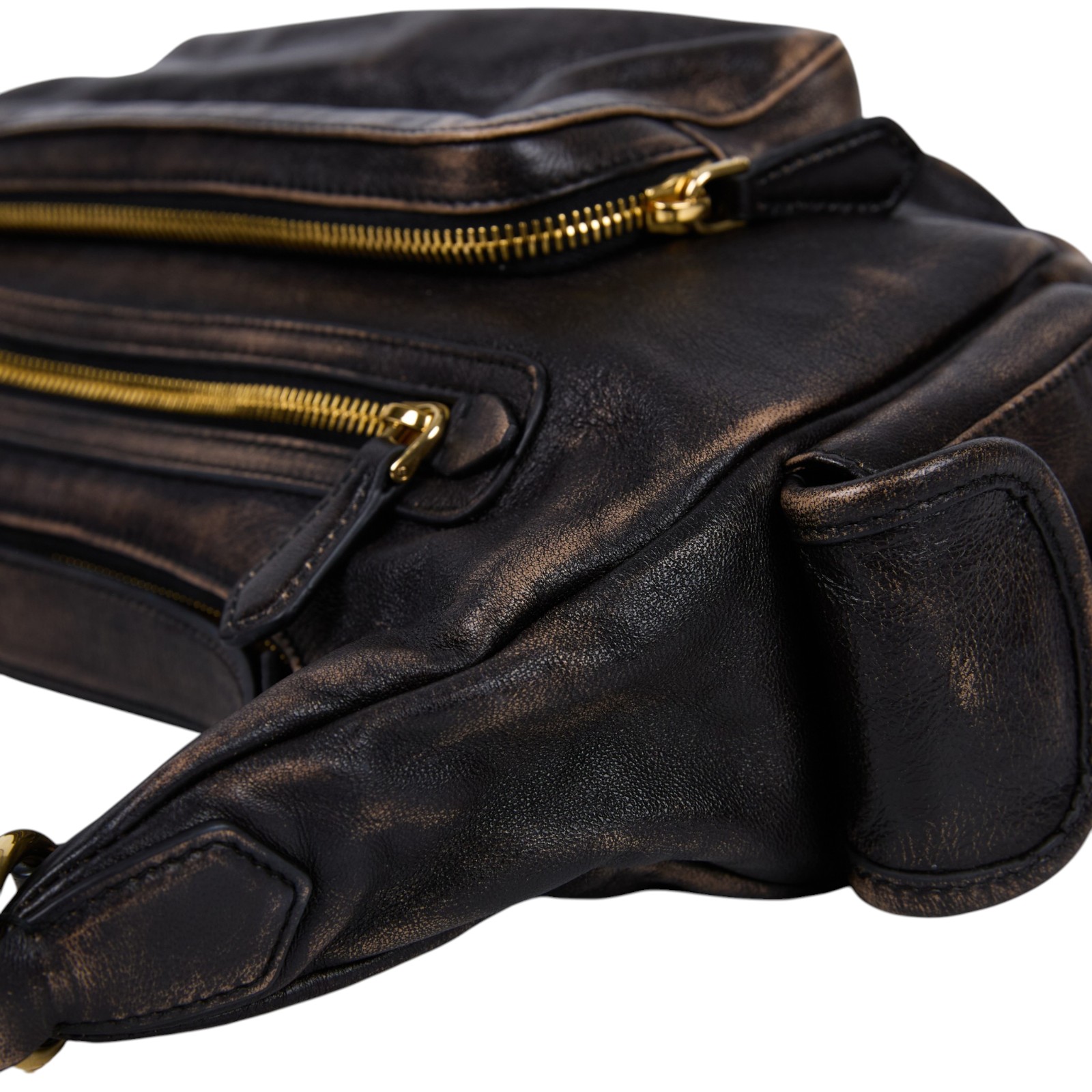 繆繆 MIU MIU Pocket 納帕軟皮 手提包 5BC189_AF8T 晶片款 咖啡棕Pocket NAPPA 肩背包 防塵袋