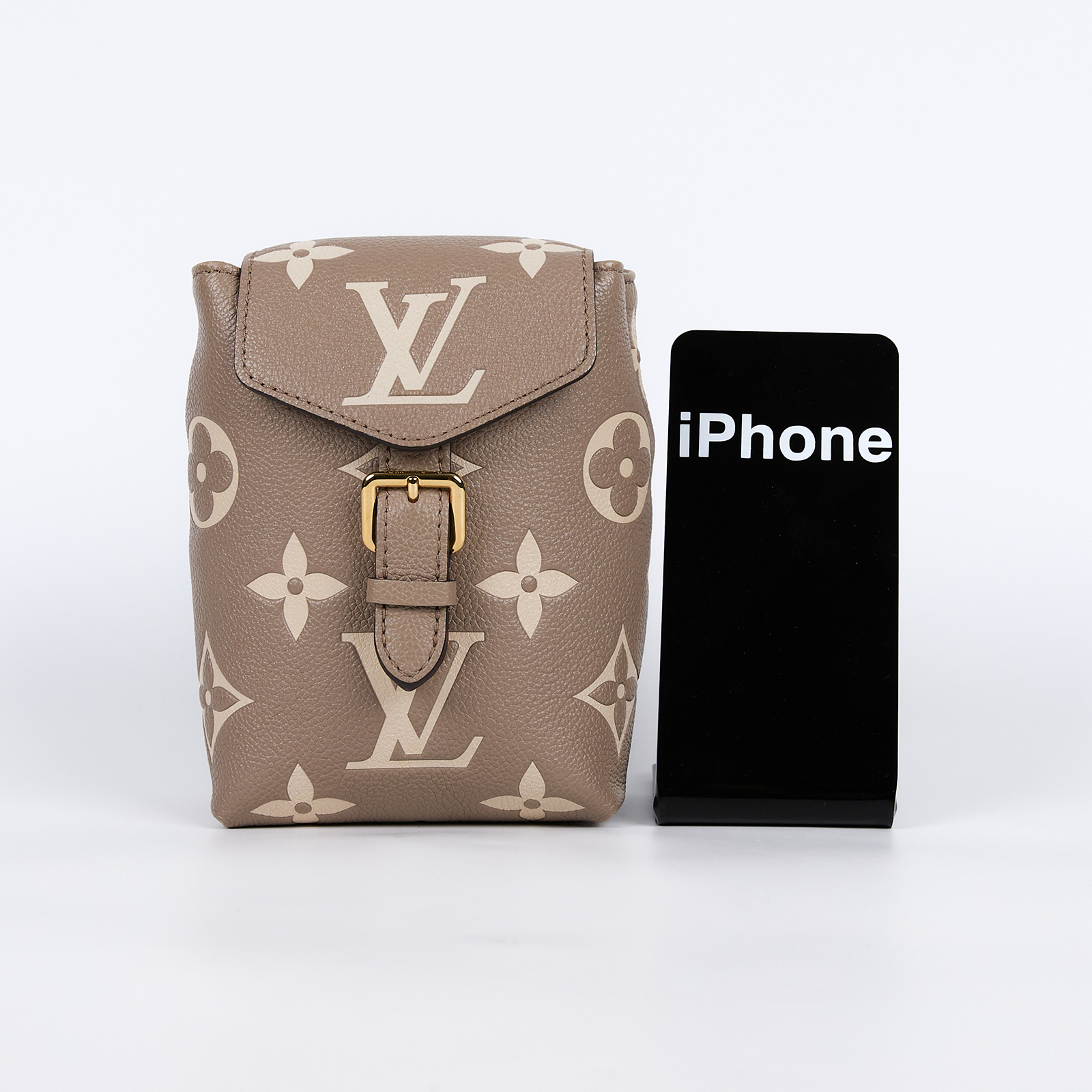 路易威登 LOUIS VUITTON Tiny Empreinte 後背包 雙肩包 Monogram 老花 M80738 晶片款  背帶2