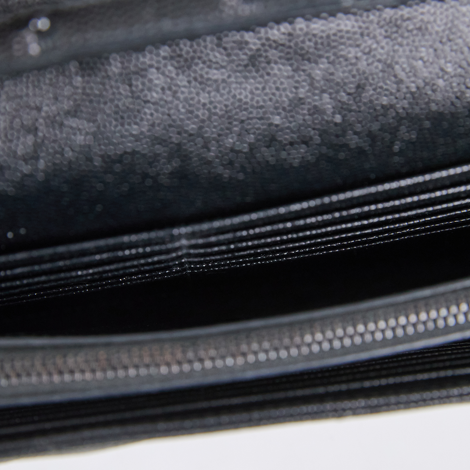 聖羅蘭 YSL SAINT LAURENT Cassandre 經典粒面皮革 鏈條 錢包 同色五金 377828BOW08  原廠盒子/防塵袋