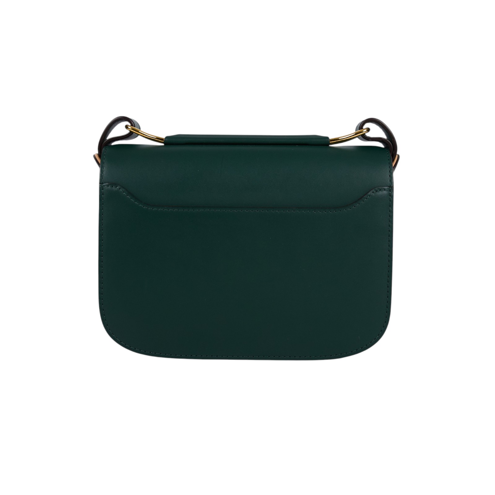 德爾沃 DELVAUX  Lingot 肩背包 AA0574BJF0AZDDG 綠色金扣Lingot in Olen Calf 防塵袋/未記載保書