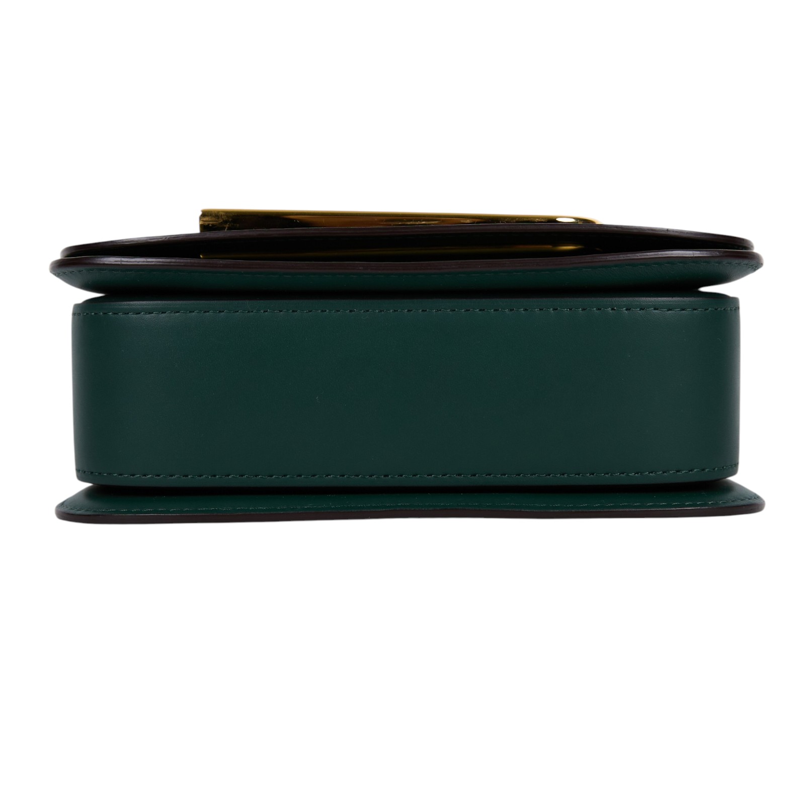 德爾沃 DELVAUX  Lingot 肩背包 AA0574BJF0AZDDG 綠色金扣Lingot in Olen Calf 防塵袋/未記載保書