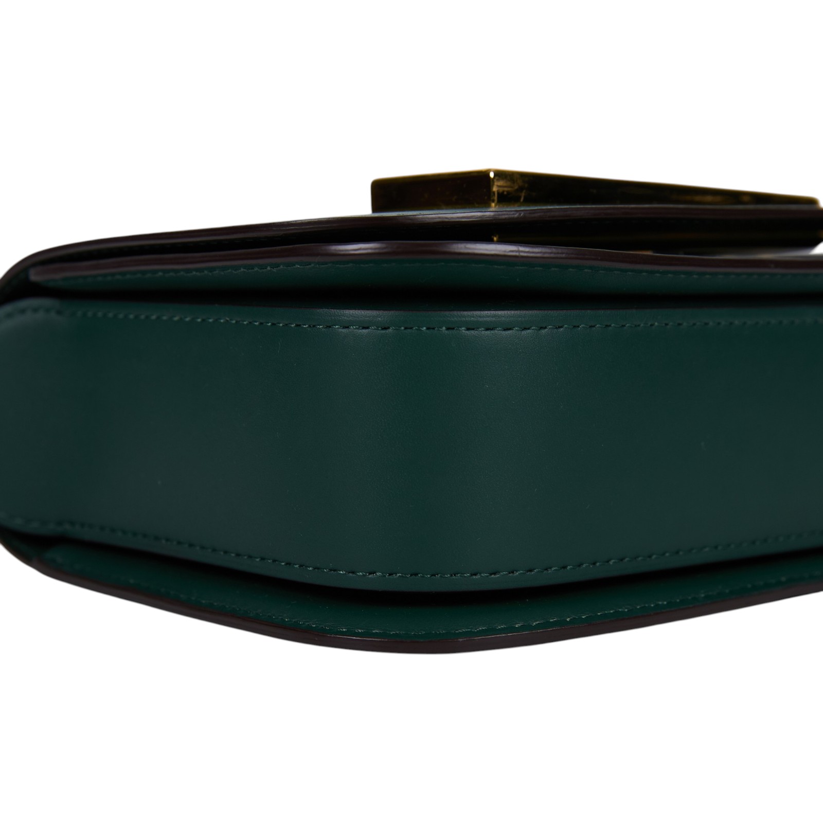 德爾沃 DELVAUX  Lingot 肩背包 AA0574BJF0AZDDG 綠色金扣Lingot in Olen Calf 防塵袋/未記載保書