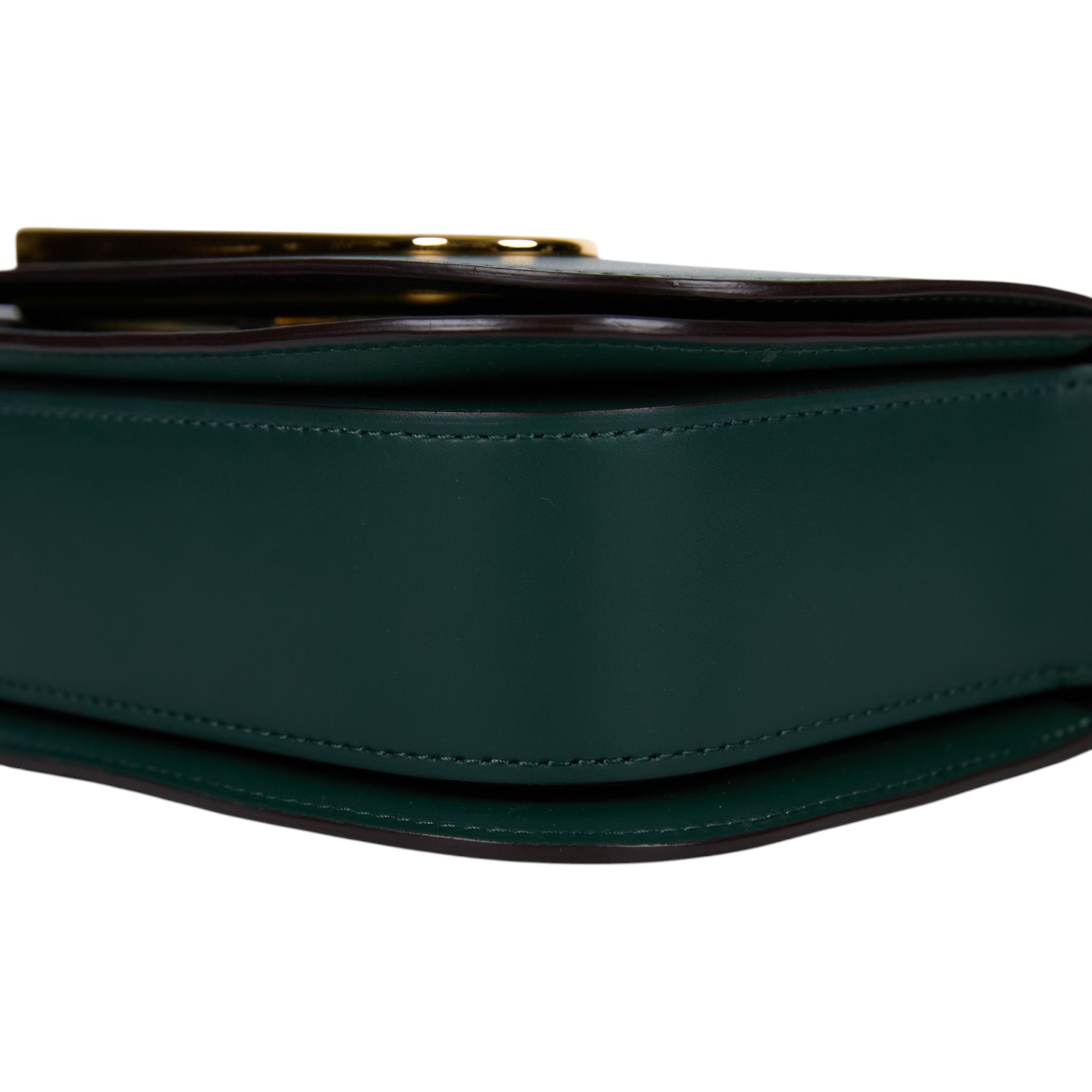 德爾沃 DELVAUX  Lingot 肩背包 AA0574BJF0AZDDG 綠色金扣Lingot in Olen Calf 防塵袋/未記載保書