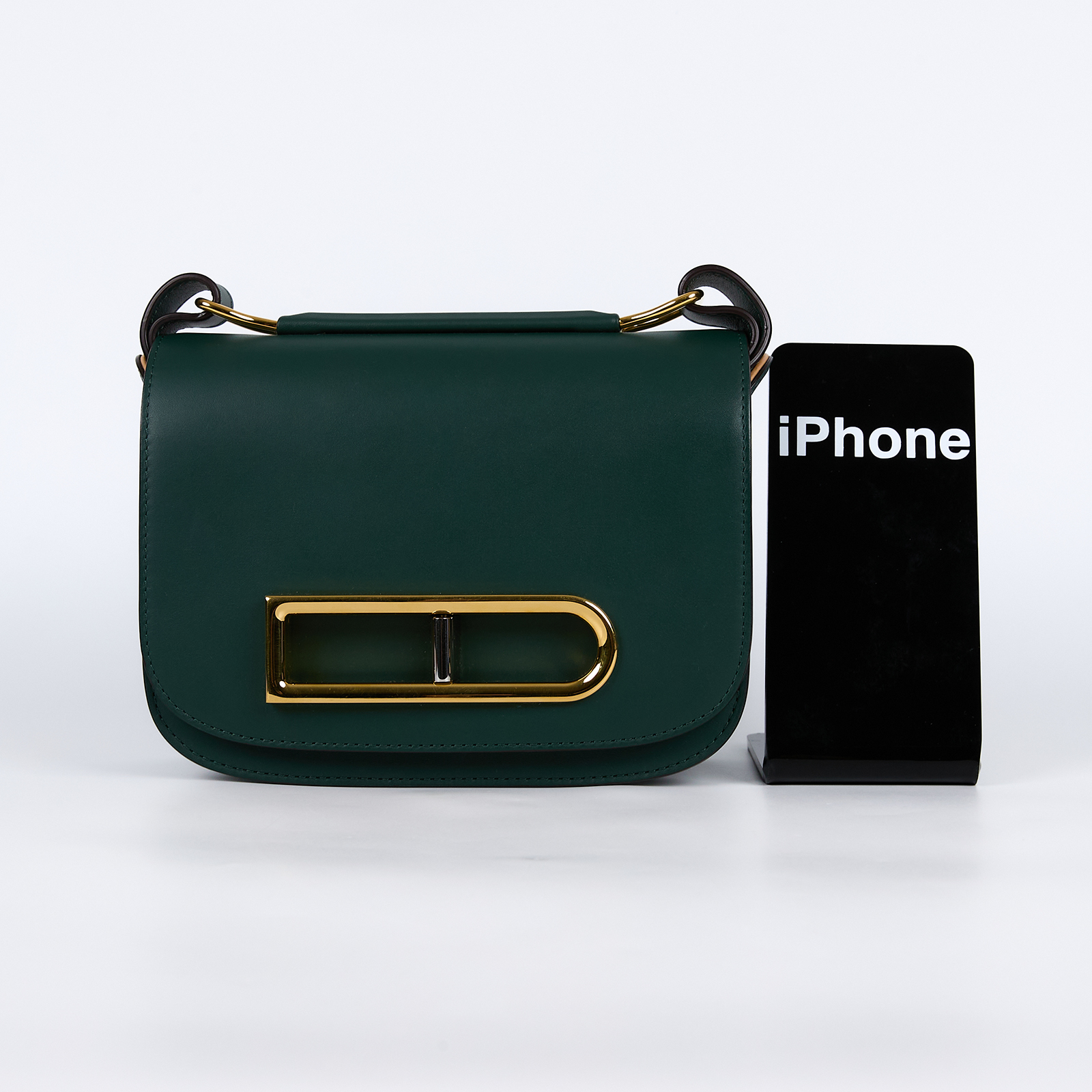 德爾沃 DELVAUX  Lingot 肩背包 AA0574BJF0AZDDG 綠色金扣Lingot in Olen Calf 防塵袋/未記載保書