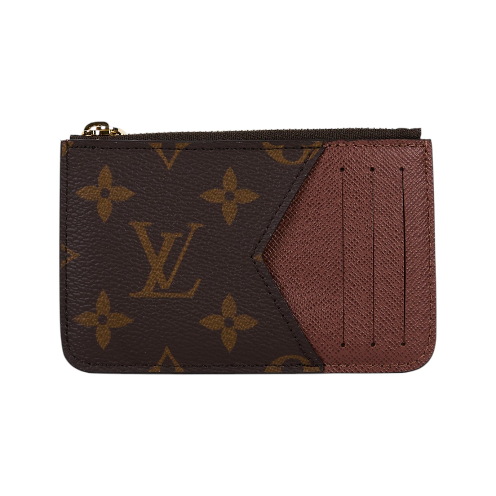 路易威登 LOUIS VUITTON Romy 名片夾 經典帆布 棕色 M81880 晶片款 原花Romy 名片夾 原廠盒子/防塵袋/購買證明