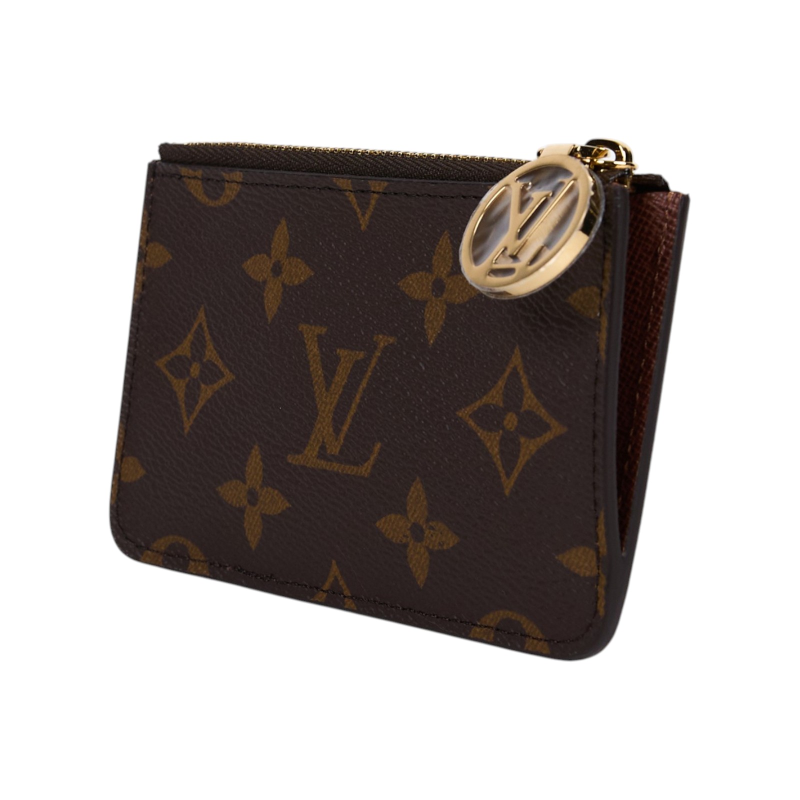 路易威登 LOUIS VUITTON Romy 名片夾 經典帆布 棕色 M81880 晶片款 原花Romy 名片夾 原廠盒子/防塵袋/購買證明