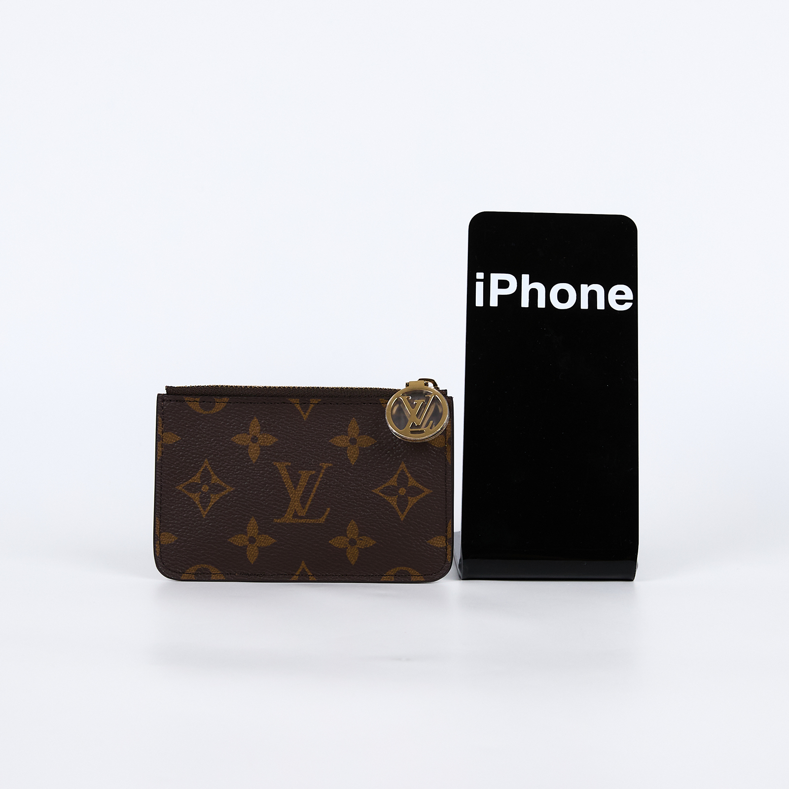 路易威登 LOUIS VUITTON Romy 名片夾 經典帆布 棕色 M81880 晶片款 原花Romy 名片夾 原廠盒子/防塵袋/購買證明