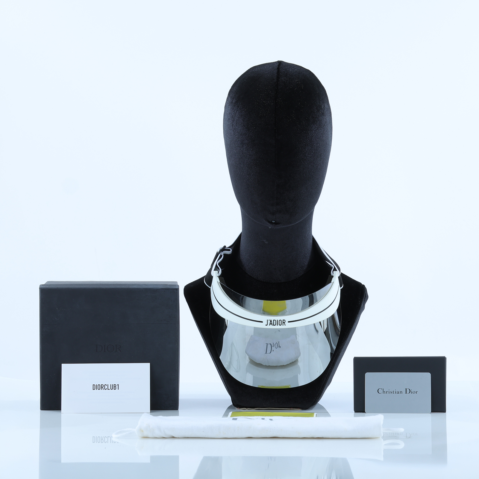 迪奧 CHRISTIAN DIOR Mirrored DiorClub1 太陽遮陽帽  DIOR遮陽帽 卡片/防塵袋/原廠盒子