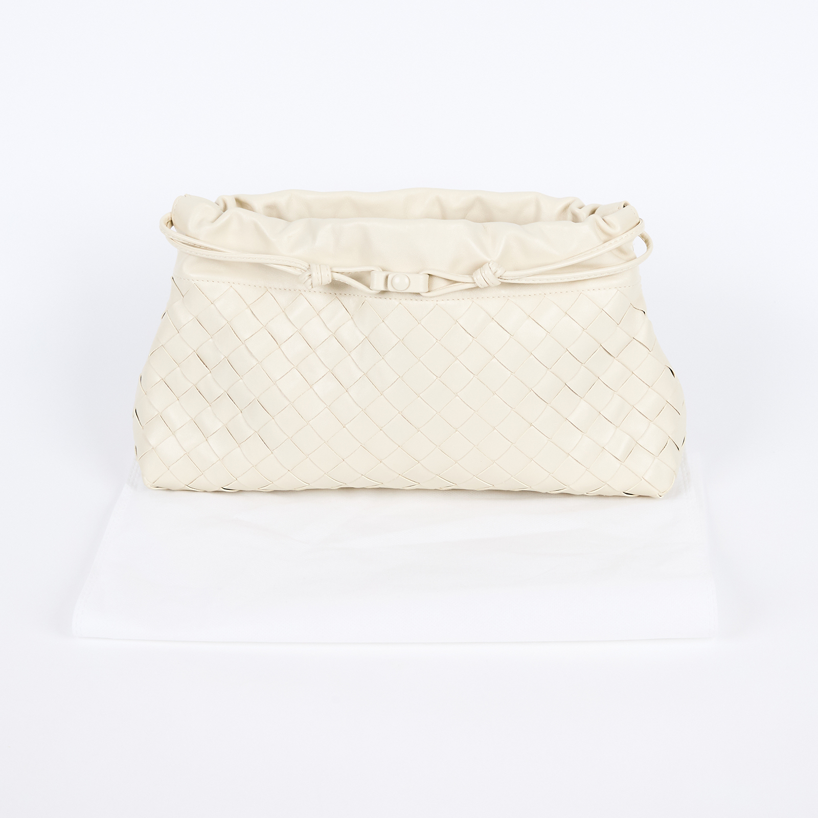 寶緹嘉 BOTTEGA VENETA Dustbag Notte 肩背包 839394V3IV0 米白Dustbag Notte 背帶