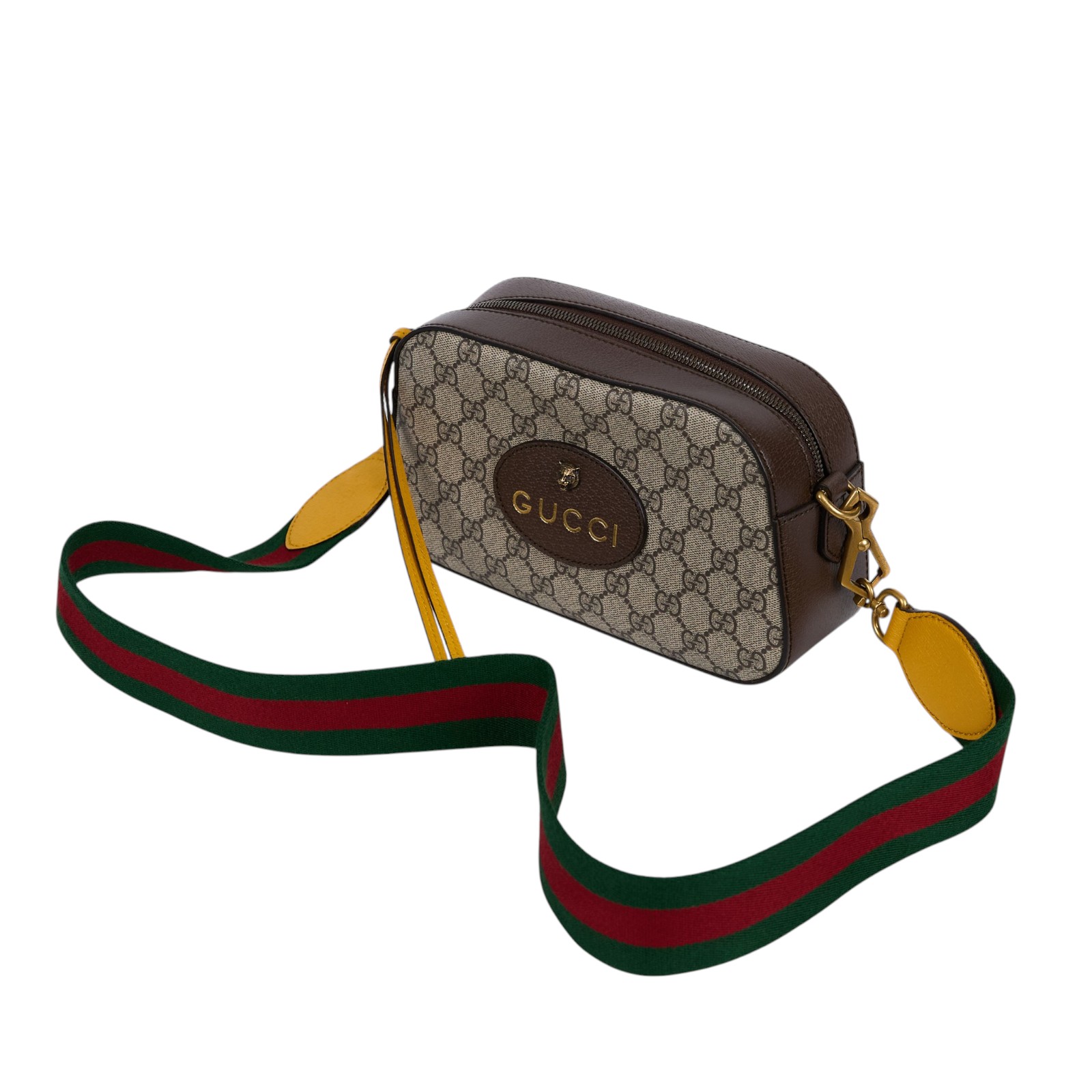 古馳 GUCCI GG 郵差袋 小型 476466 K9GVT 原花虎頭相機包 原廠盒子/防塵袋/購買證明