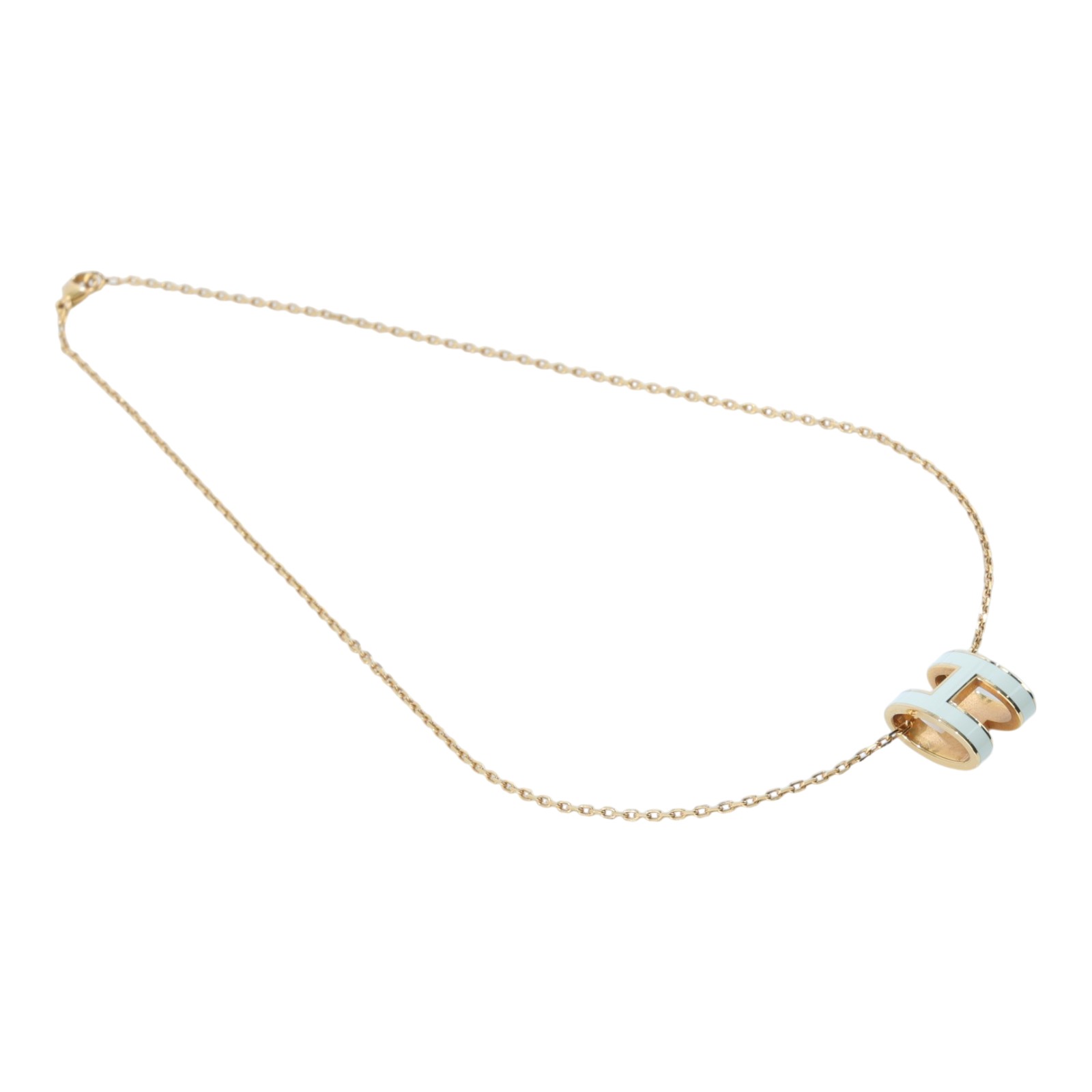 愛馬仕 Hermes Pop H 墜飾 白色 H147991FO49 /ST 02 60 白金POP H項鍊 大 原廠盒子/內襯