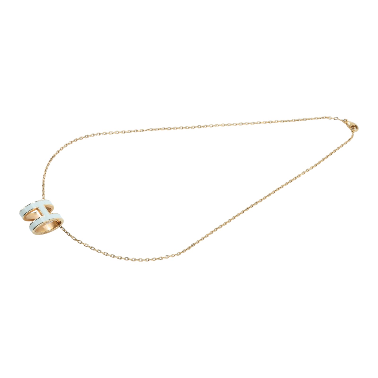 愛馬仕 Hermes Pop H 墜飾 白色 H147991FO49 /ST 02 60 白金POP H項鍊 大 原廠盒子/內襯