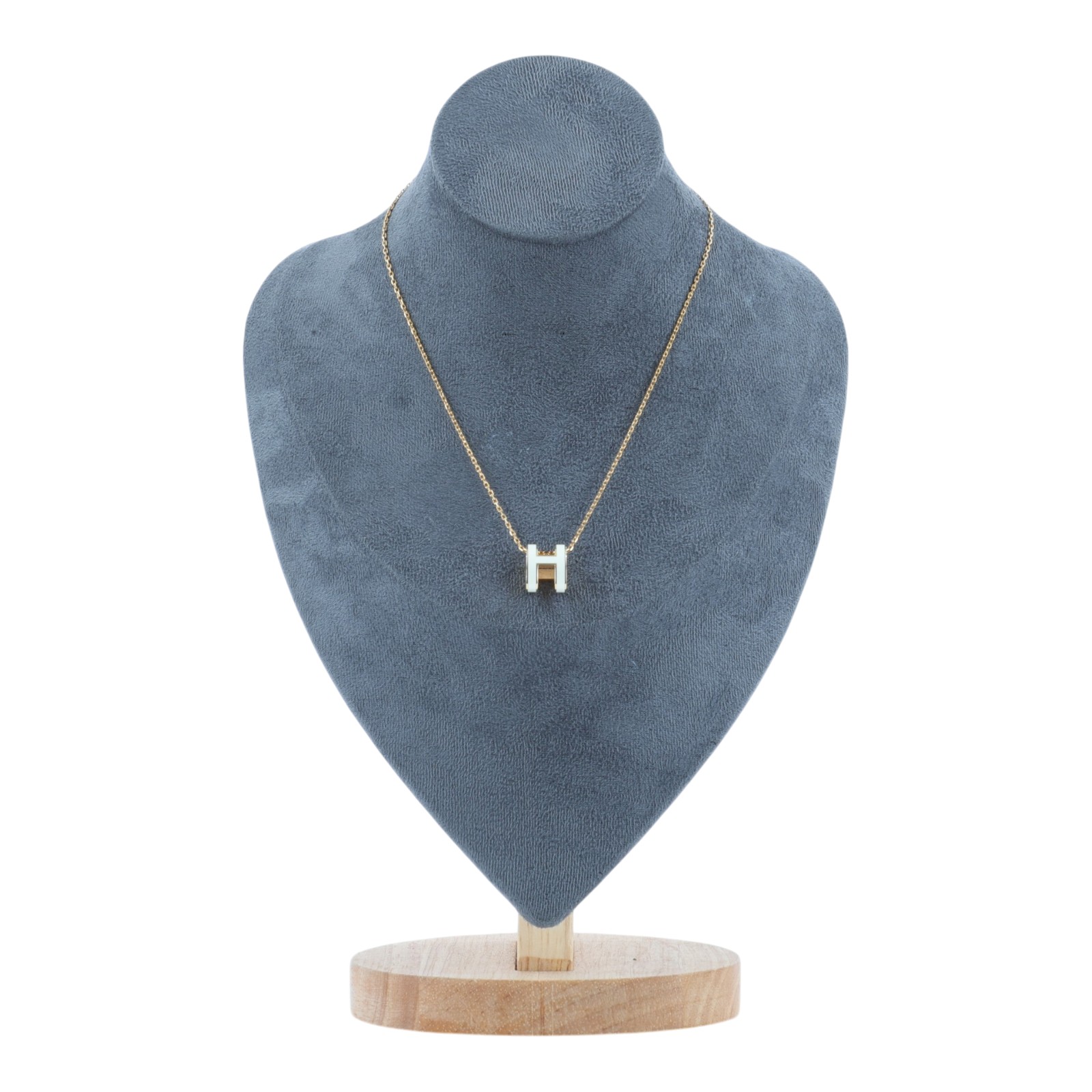 愛馬仕 Hermes Pop H 墜飾 白色 H147991FO49 /ST 02 60 白金POP H項鍊 大 原廠盒子/內襯