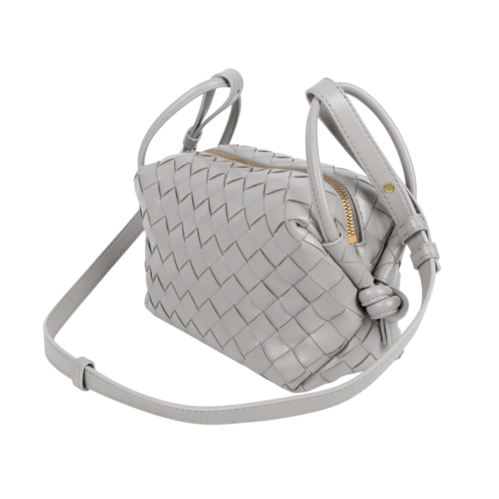 寶緹嘉 BOTTEGA VENETA Loop Top 編織 手提包 肩背包 796615V2HL1 灰TOP HANDLE LOOP 防塵袋