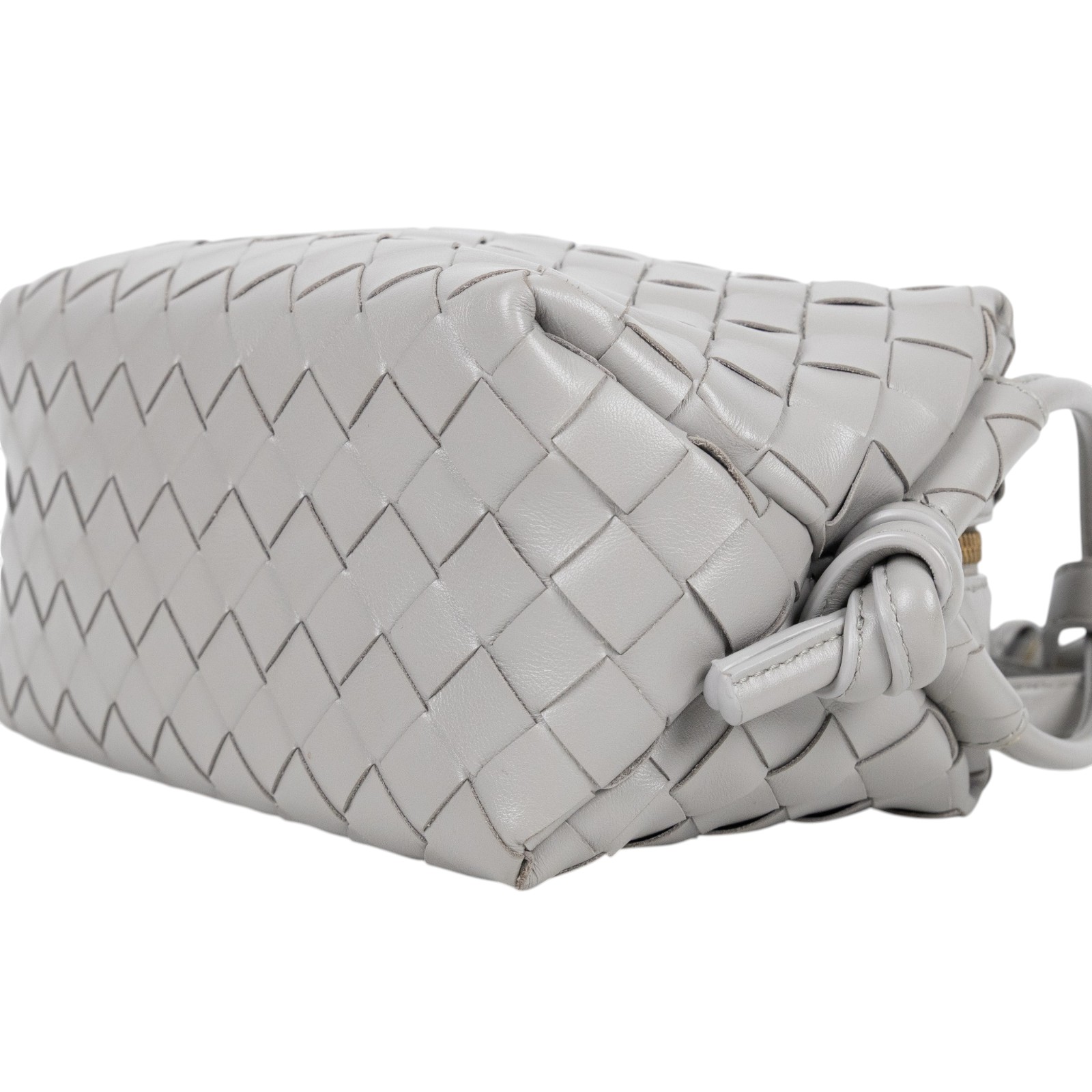 寶緹嘉 BOTTEGA VENETA Loop Top 編織 手提包 肩背包 796615V2HL1 灰TOP HANDLE LOOP 防塵袋