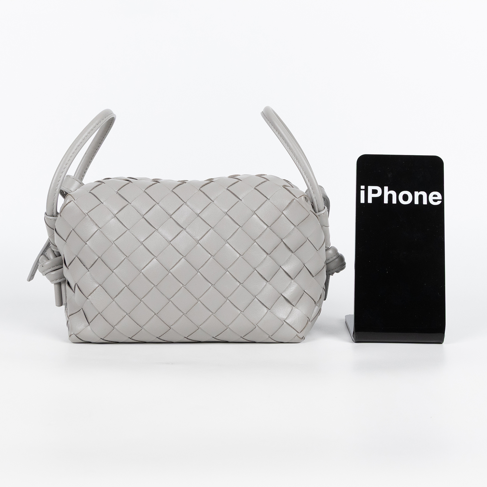 寶緹嘉 BOTTEGA VENETA Loop Top 編織 手提包 肩背包 796615V2HL1 灰TOP HANDLE LOOP 防塵袋