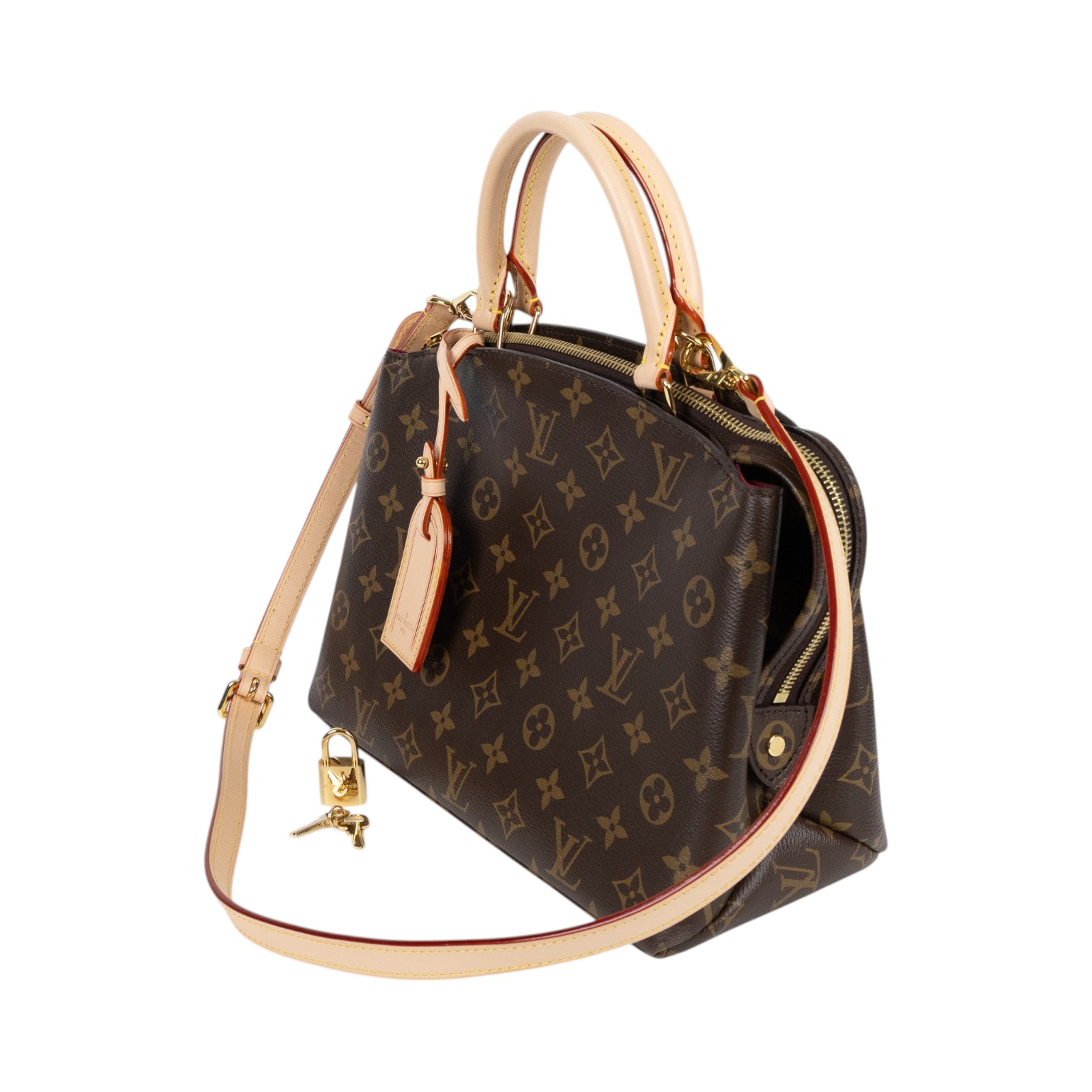 路易威登 LOUIS VUITTON Petit Palais 經典帆布 手提包 單肩包 M45900 晶片款  背帶/原廠盒子/防塵袋/鎖組/購買證明