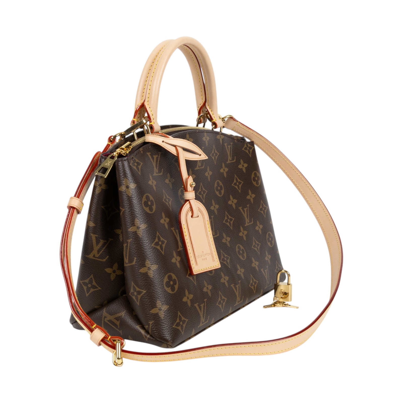 路易威登 LOUIS VUITTON Petit Palais 經典帆布 手提包 單肩包 M45900 晶片款  背帶/原廠盒子/防塵袋/鎖組/購買證明