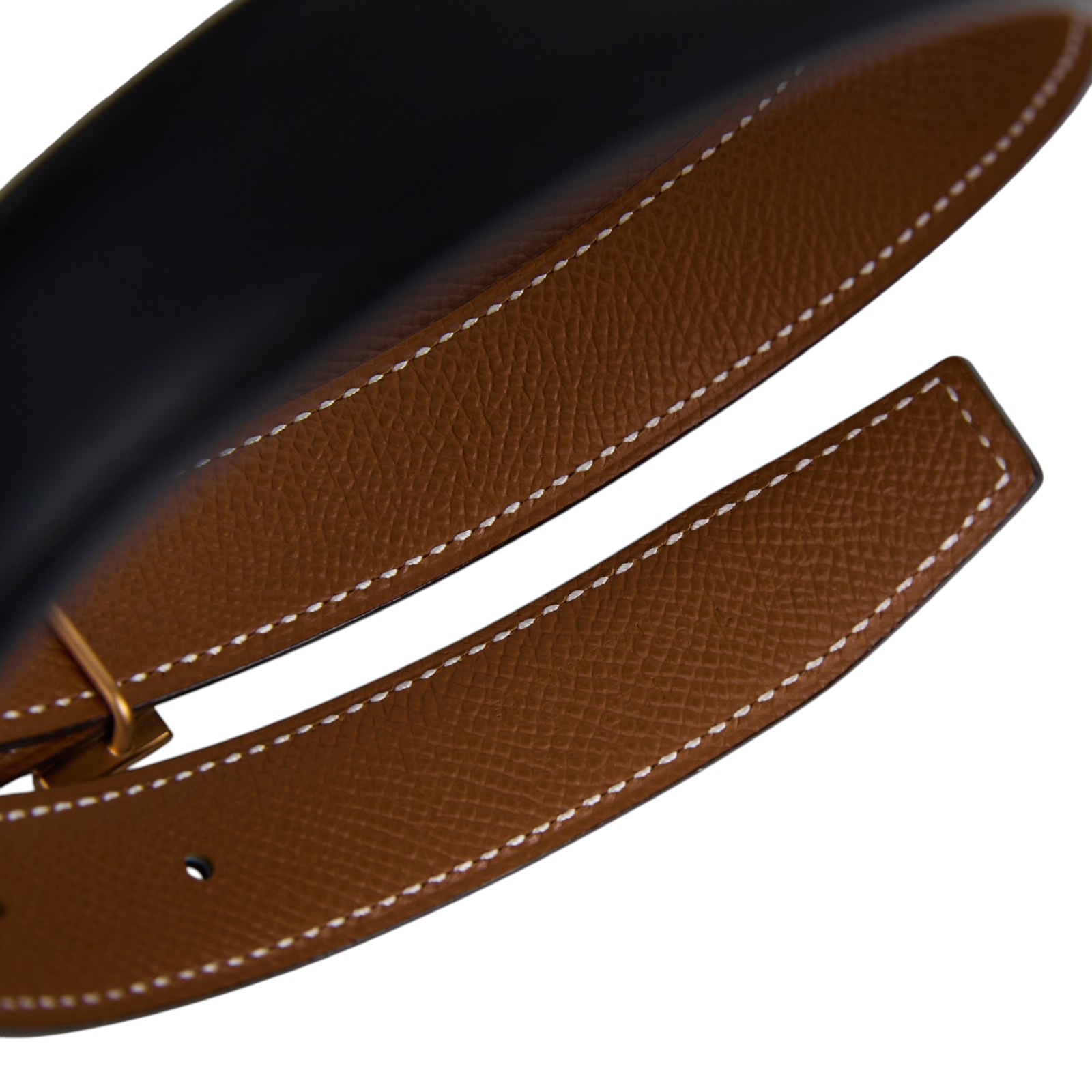 愛馬仕 Hermes H 皮帶釦 雙面皮腰帶 HBELT2475 /#75 黑/焦糖H皮帶 24MM 防塵袋/原廠盒子