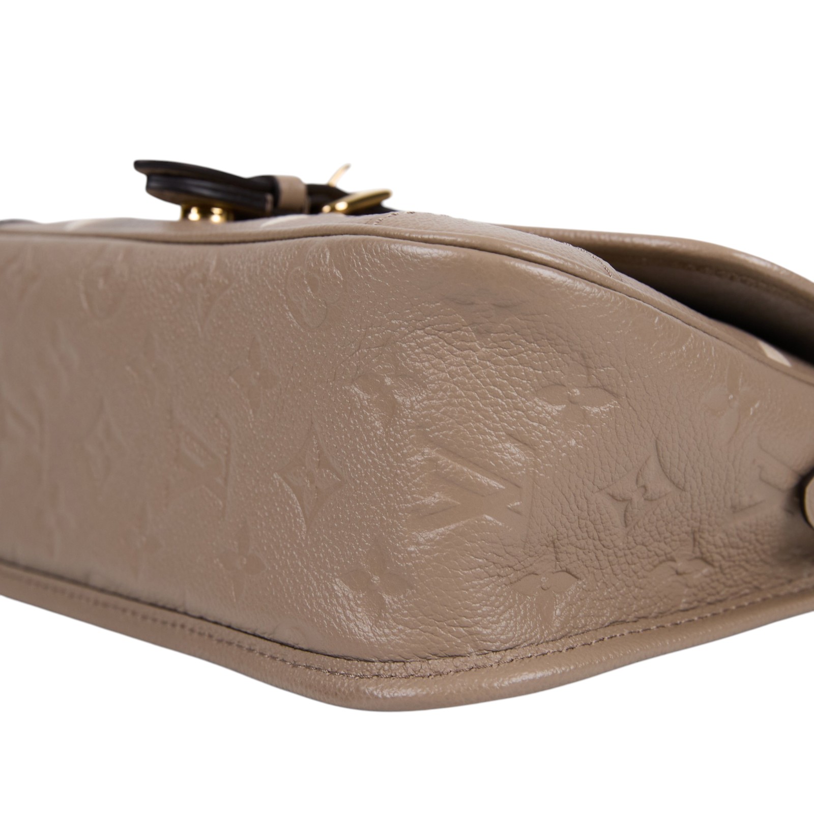 路易威登 LOUIS VUITTON Diane 腋下包法棍 單肩背包 斑鳩灰 奶油色 M46583 晶片款 斑鳩灰DIANE 原廠盒子/防塵袋/背帶/購買證明